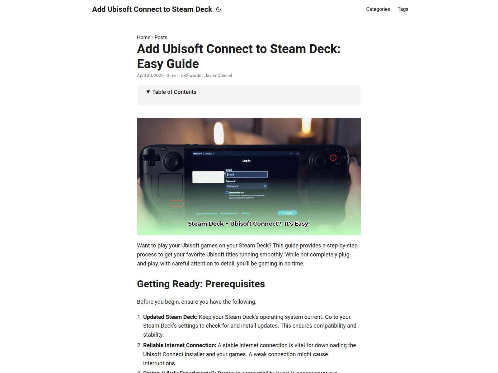 Screenshot of add-ubisoft-connect-to-steam-deck.pages.dev