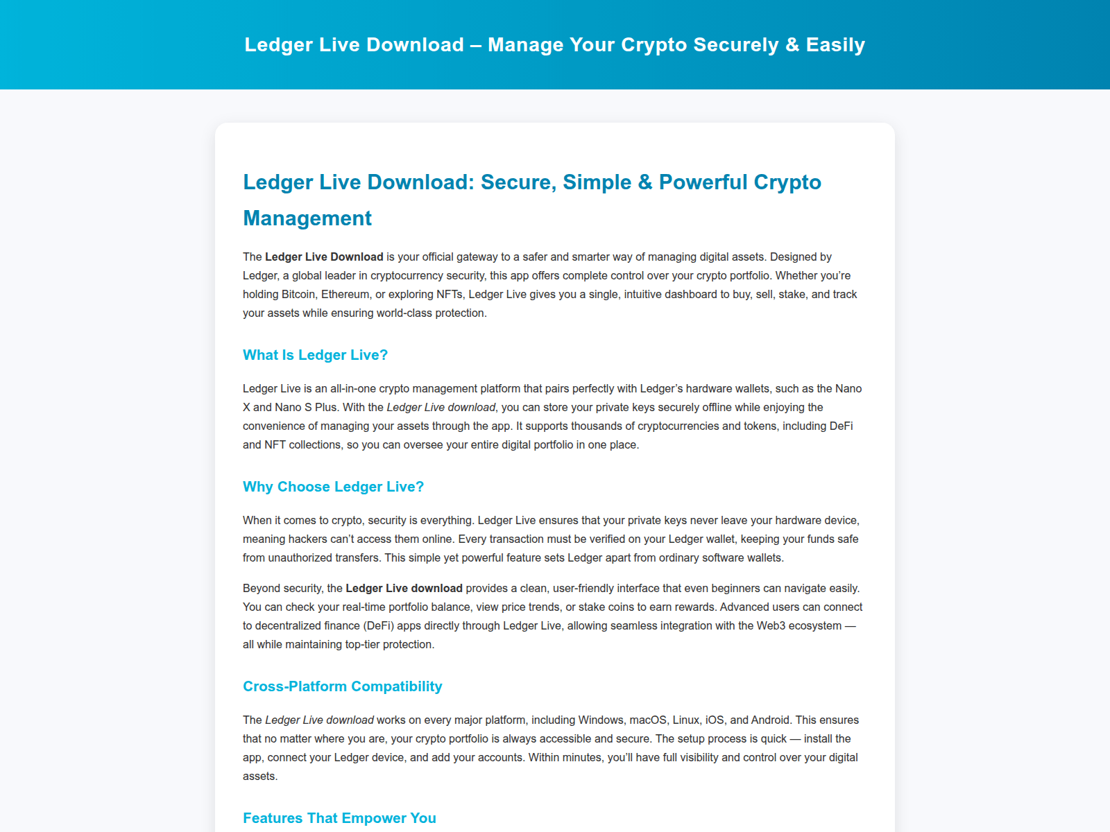 Screenshot of live-support-leger.pages.dev