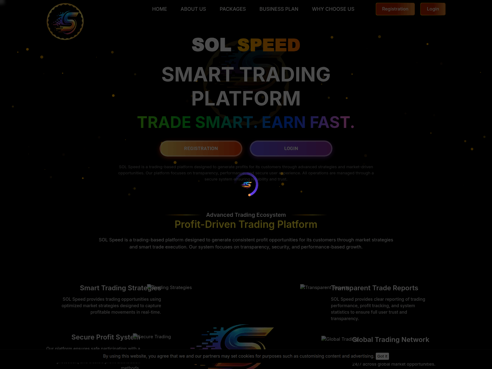 Screenshot of solspeeds.com