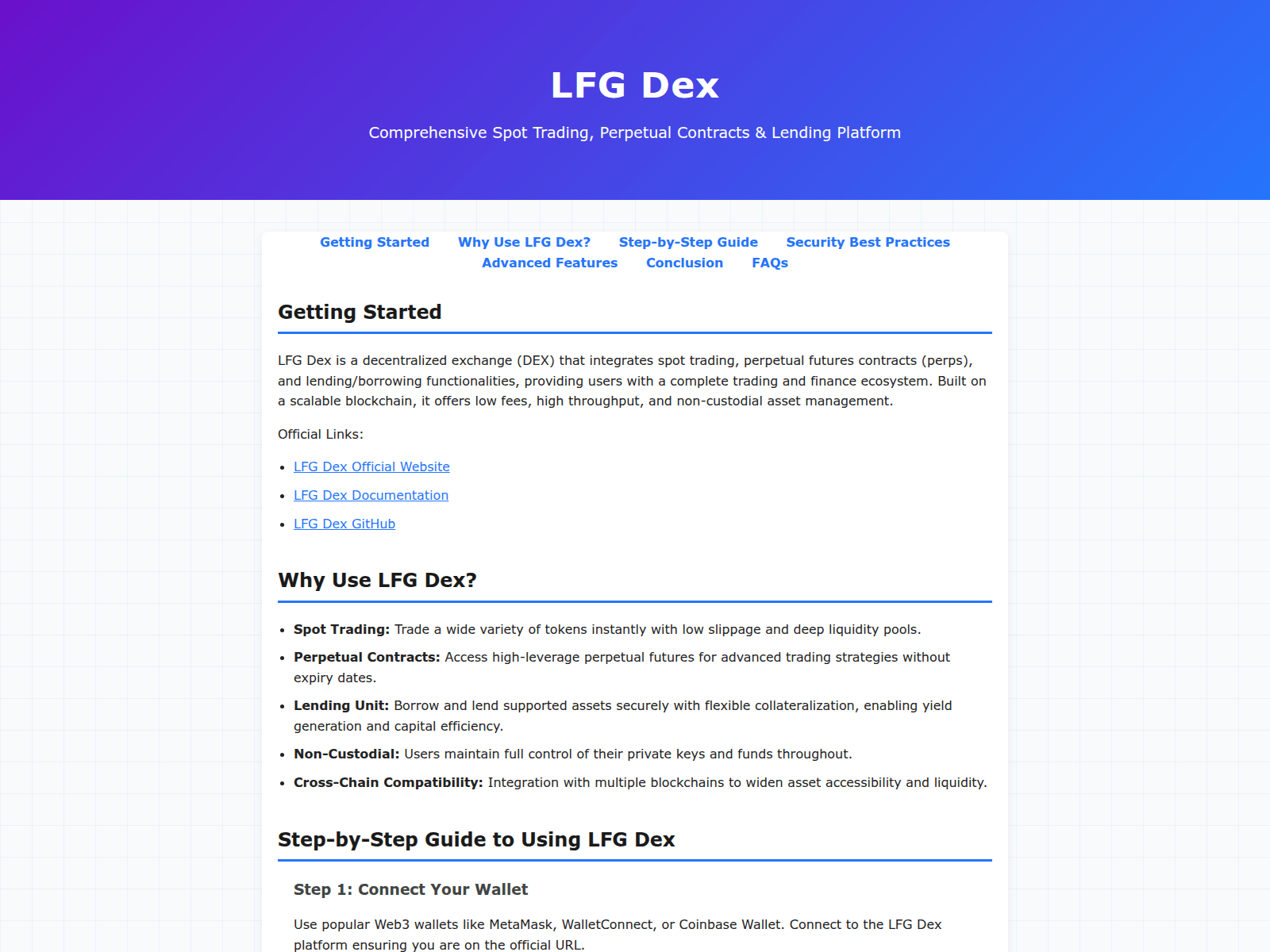 Screenshot of mobile-desktop-lfg-dexx.pages.dev
