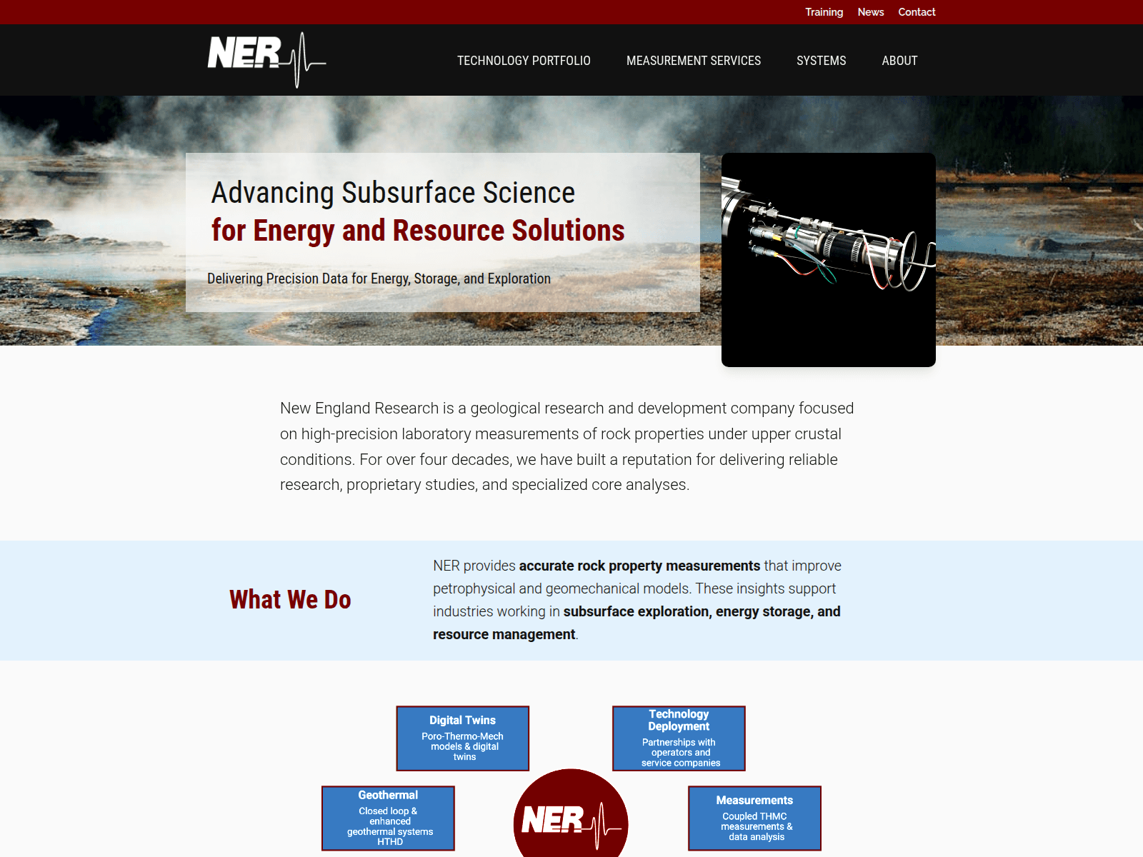 Screenshot of ner.com