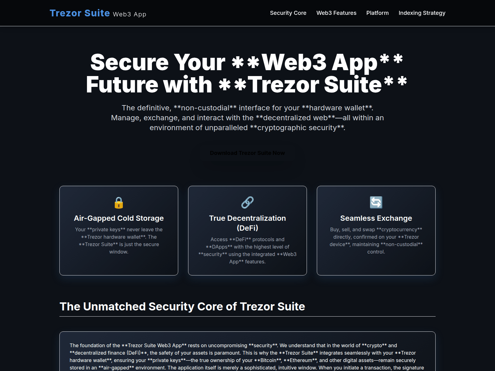 Screenshot of page-suites-trzzor.pages.dev