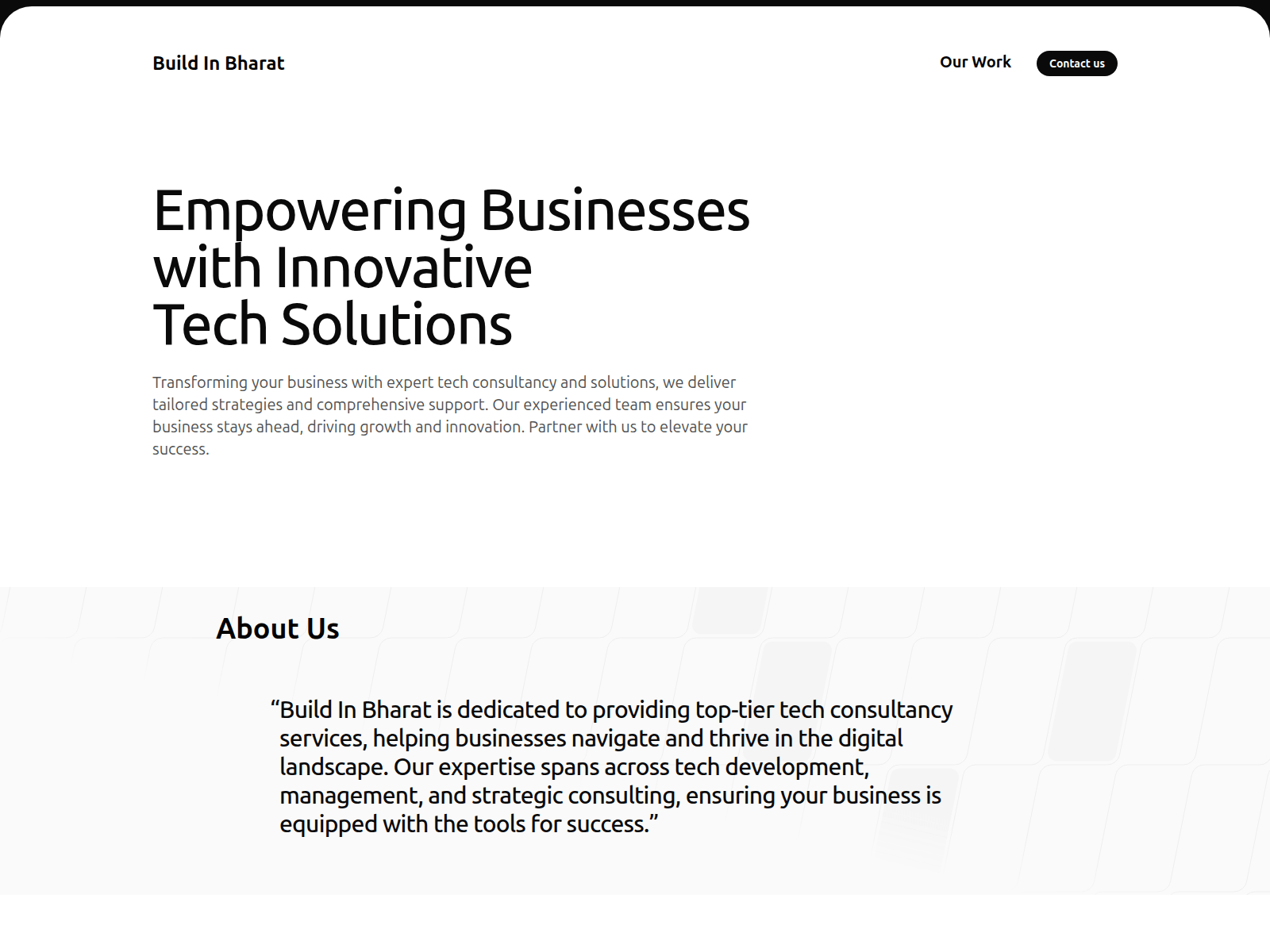 Screenshot of buildinbharat.com