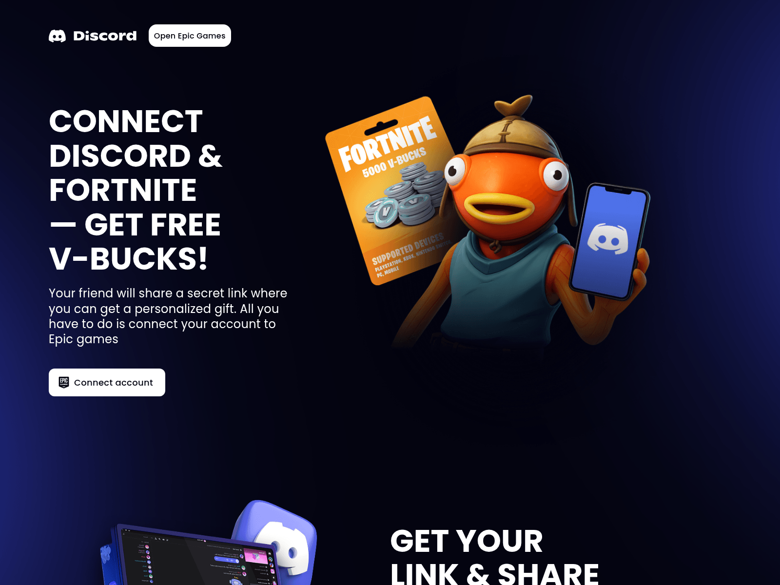 Screenshot of fortnite.digital