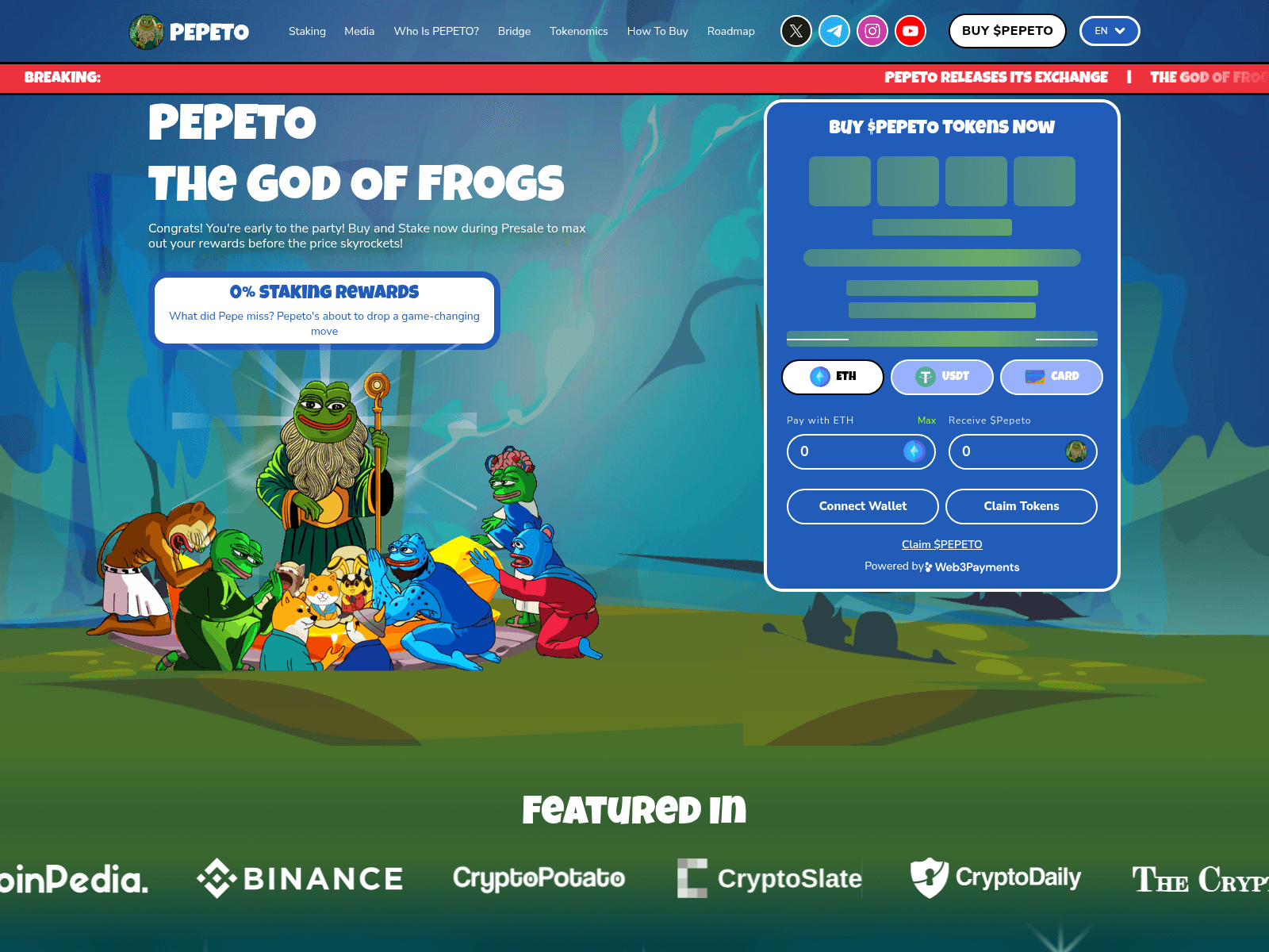 Screenshot of pepetodashboard.pages.dev