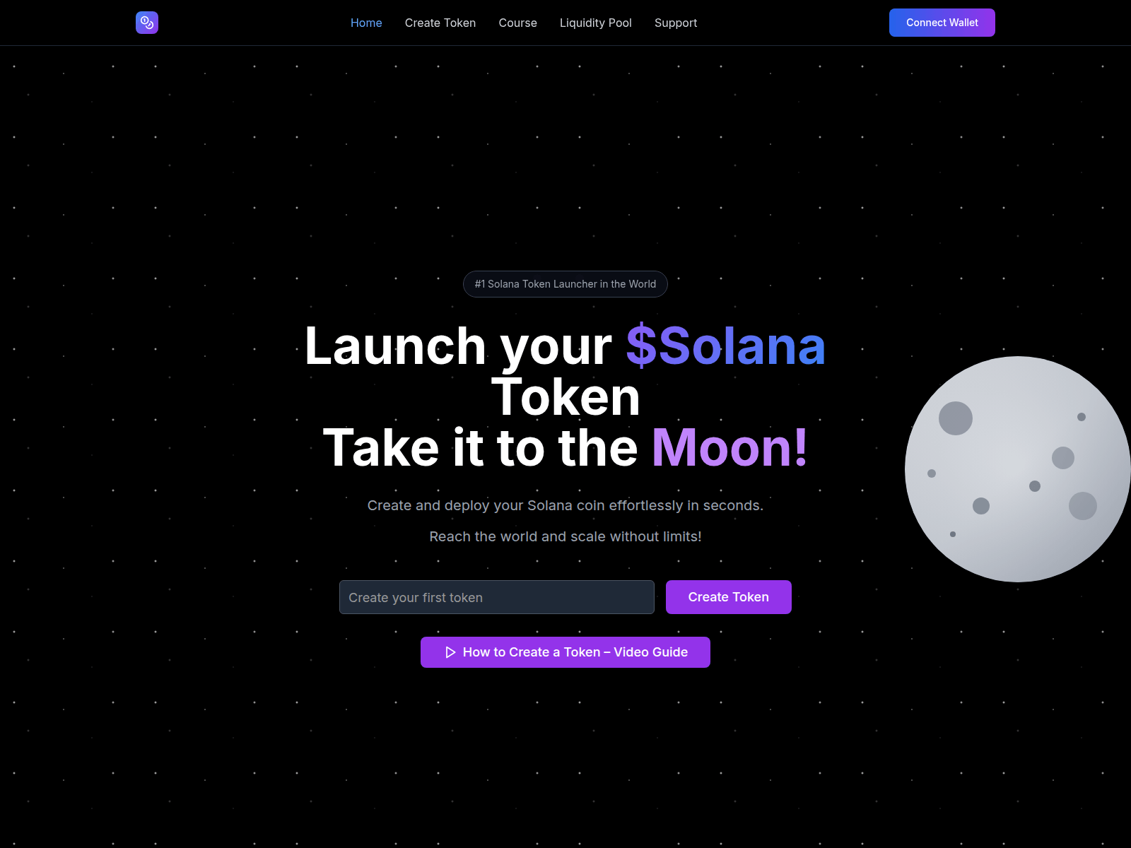 Screenshot of www.createsolanameme.com