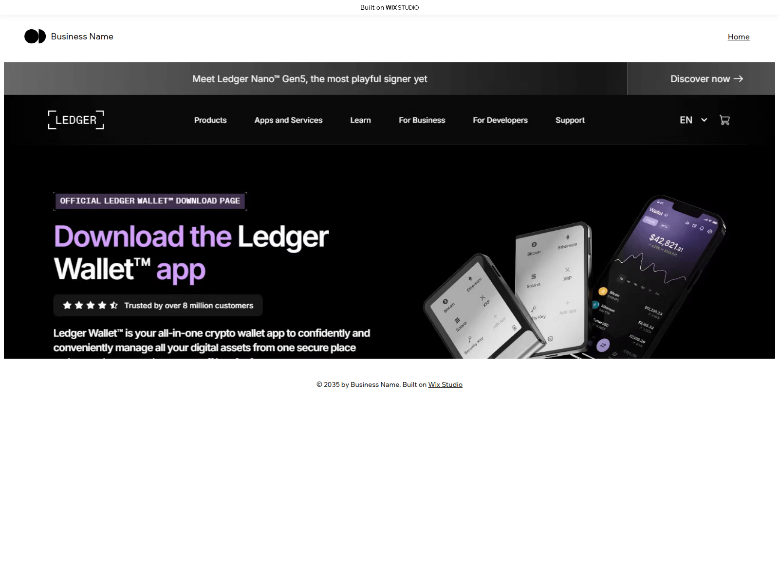 Screenshot of liveapp-connect.wixstudio.com