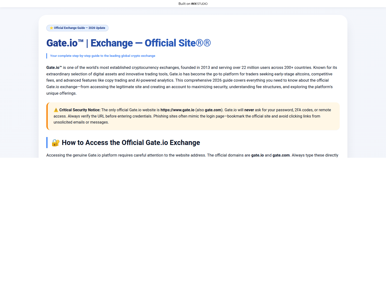 Screenshot of nav-io-gate.wixstudio.com