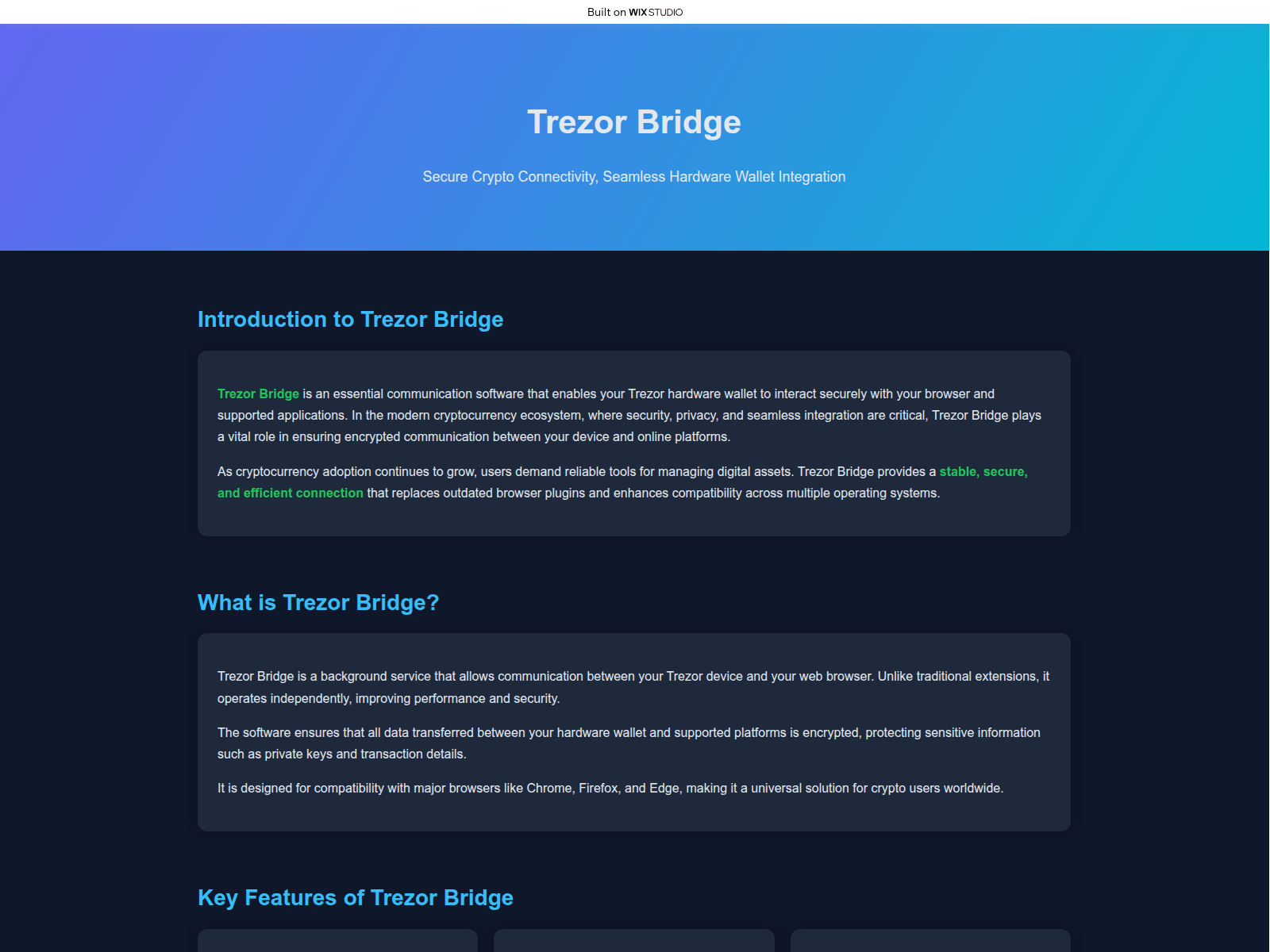 Screenshot of intro-bridge-eng.wixstudio.com