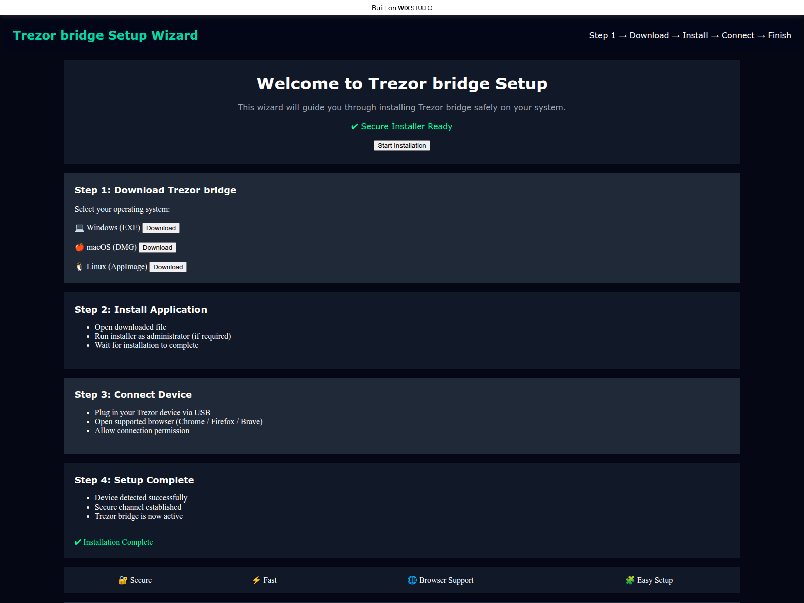 Screenshot of helps-bridge.wixstudio.com