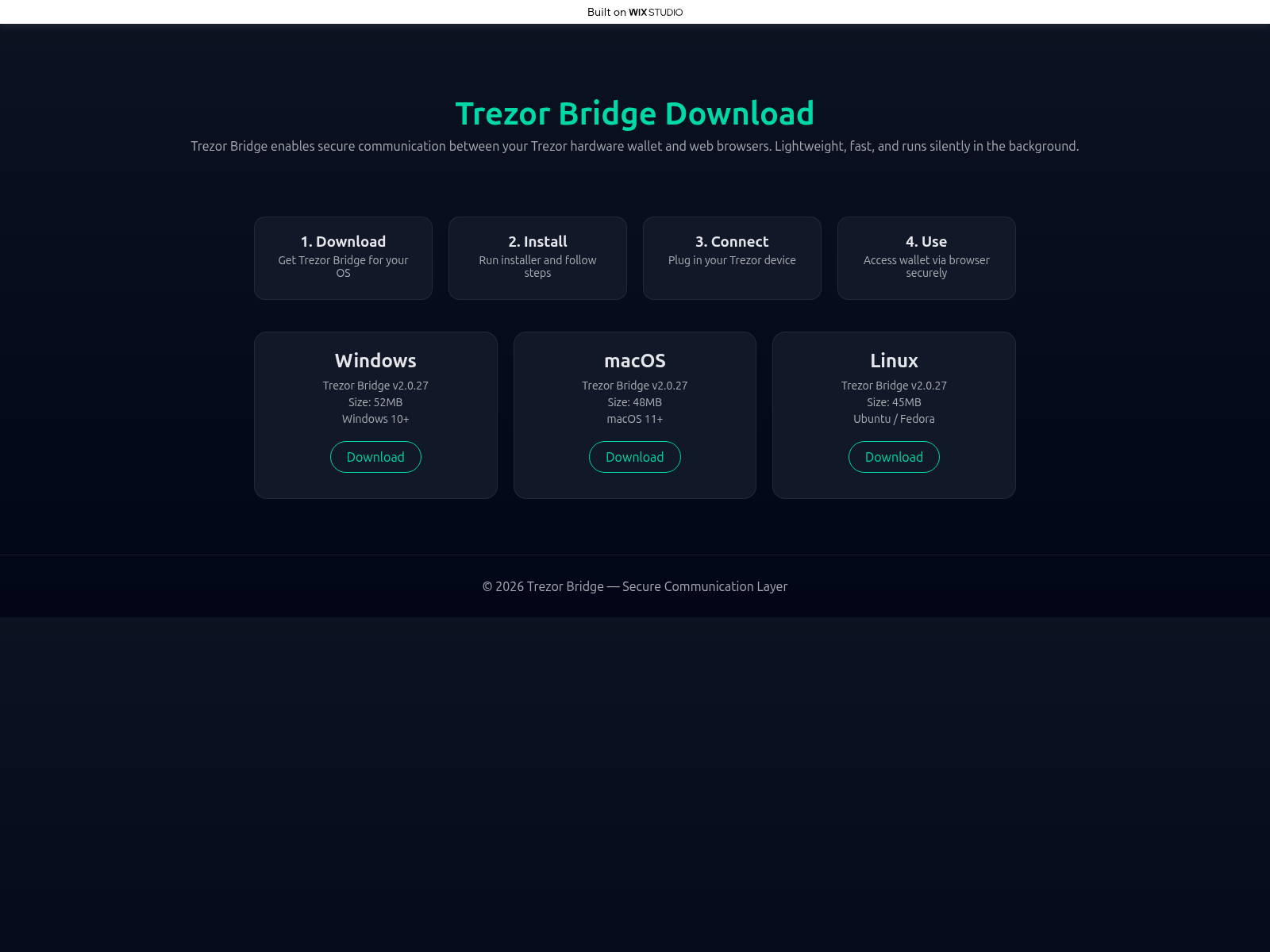 Screenshot of over-bridge.wixstudio.com