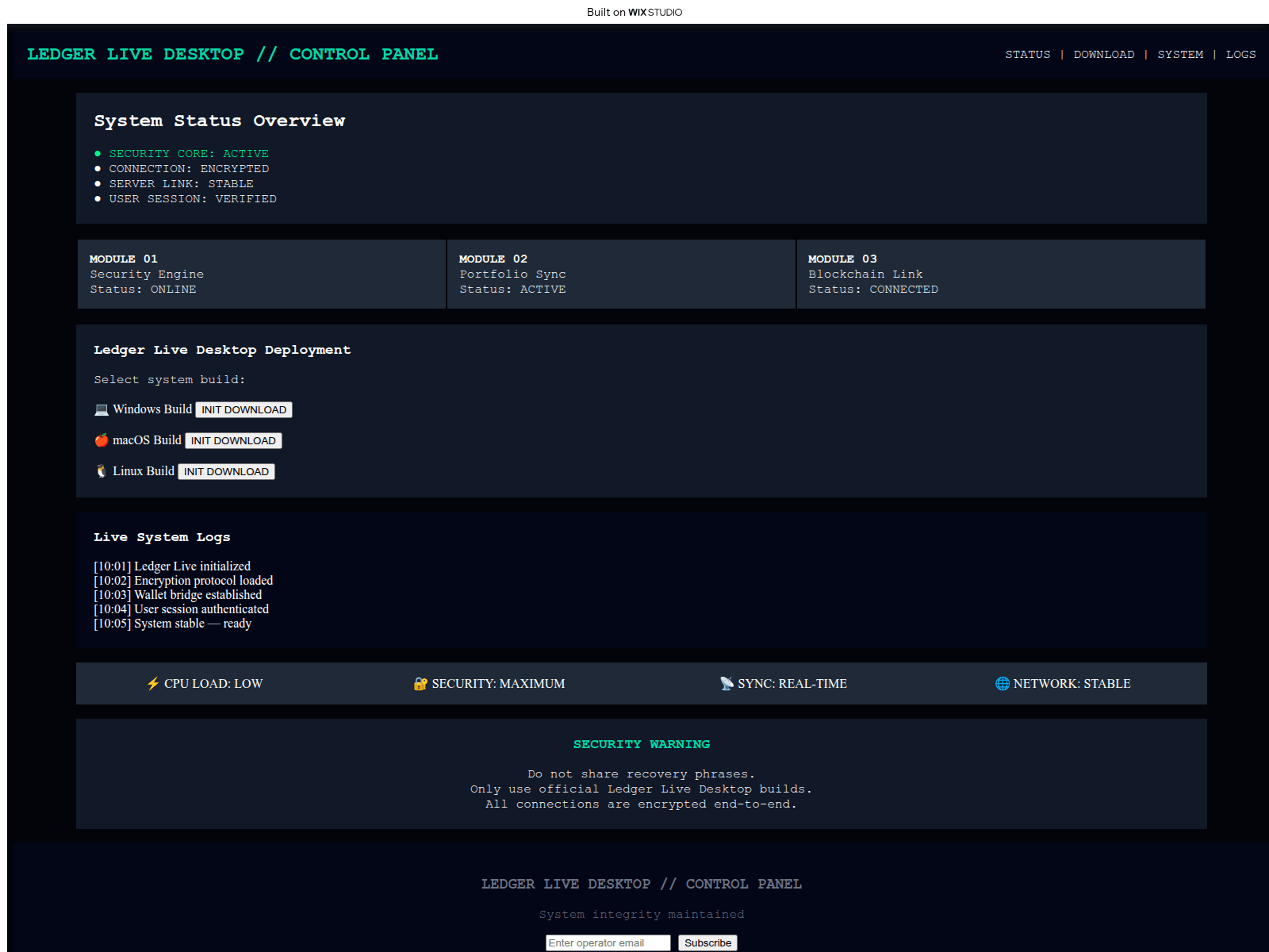 Screenshot of enjoy-desktop.wixstudio.com