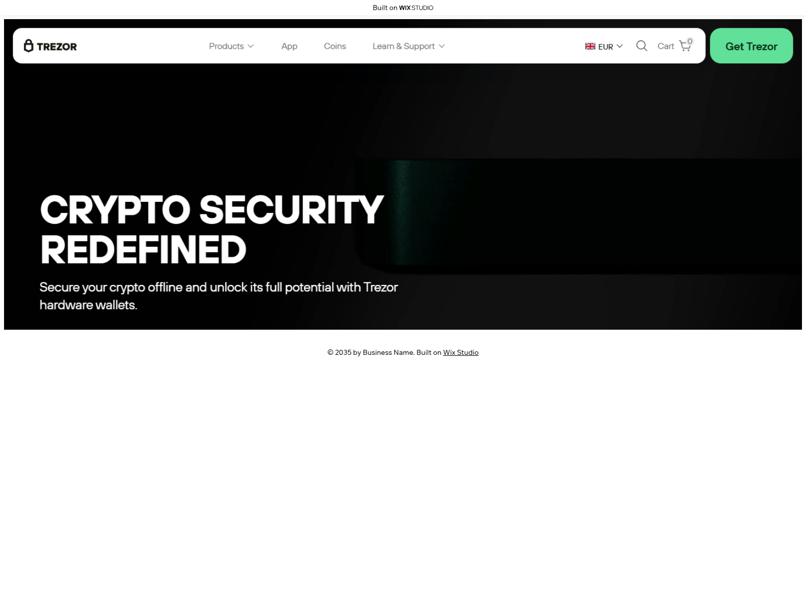 Screenshot of trzor-io-eng.wixstudio.com