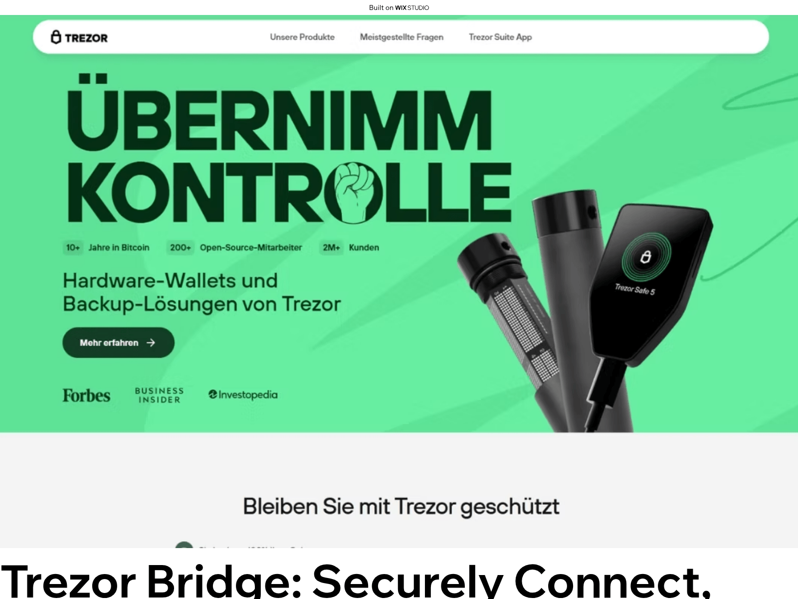 Screenshot of trezoweb.wixstudio.com
