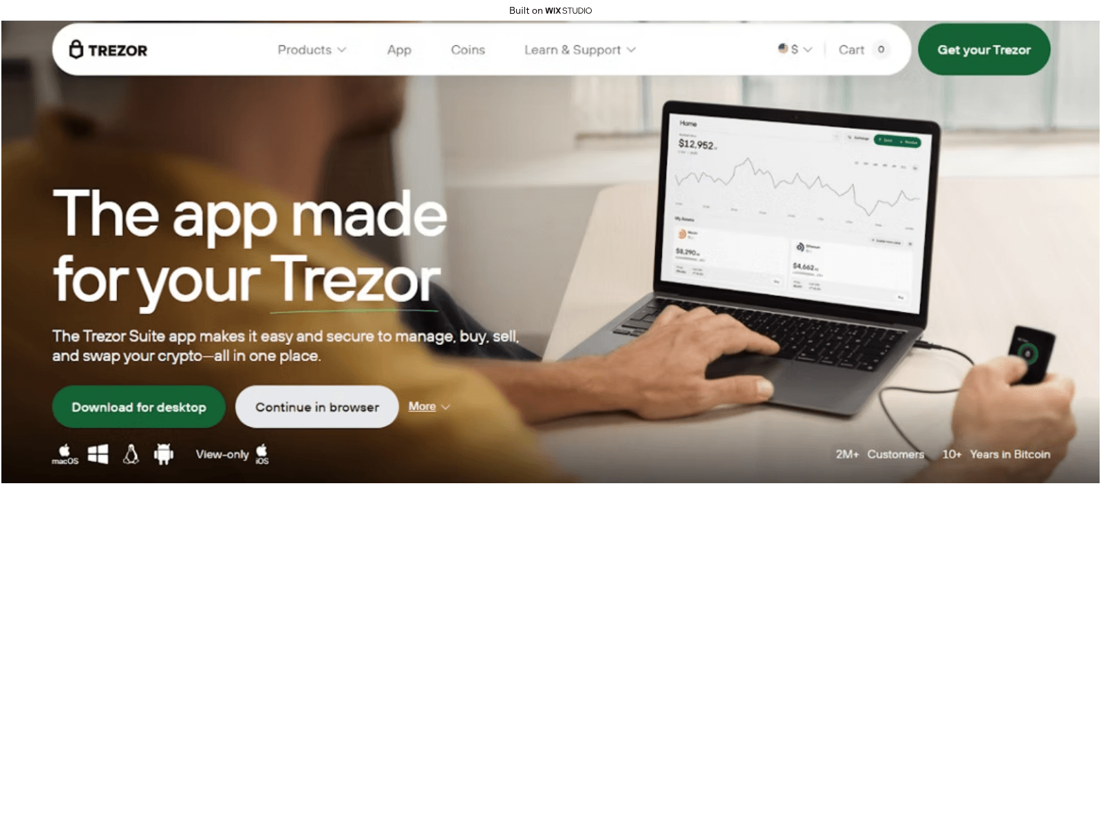 Screenshot of visit-bridge-trzor.wixstudio.com