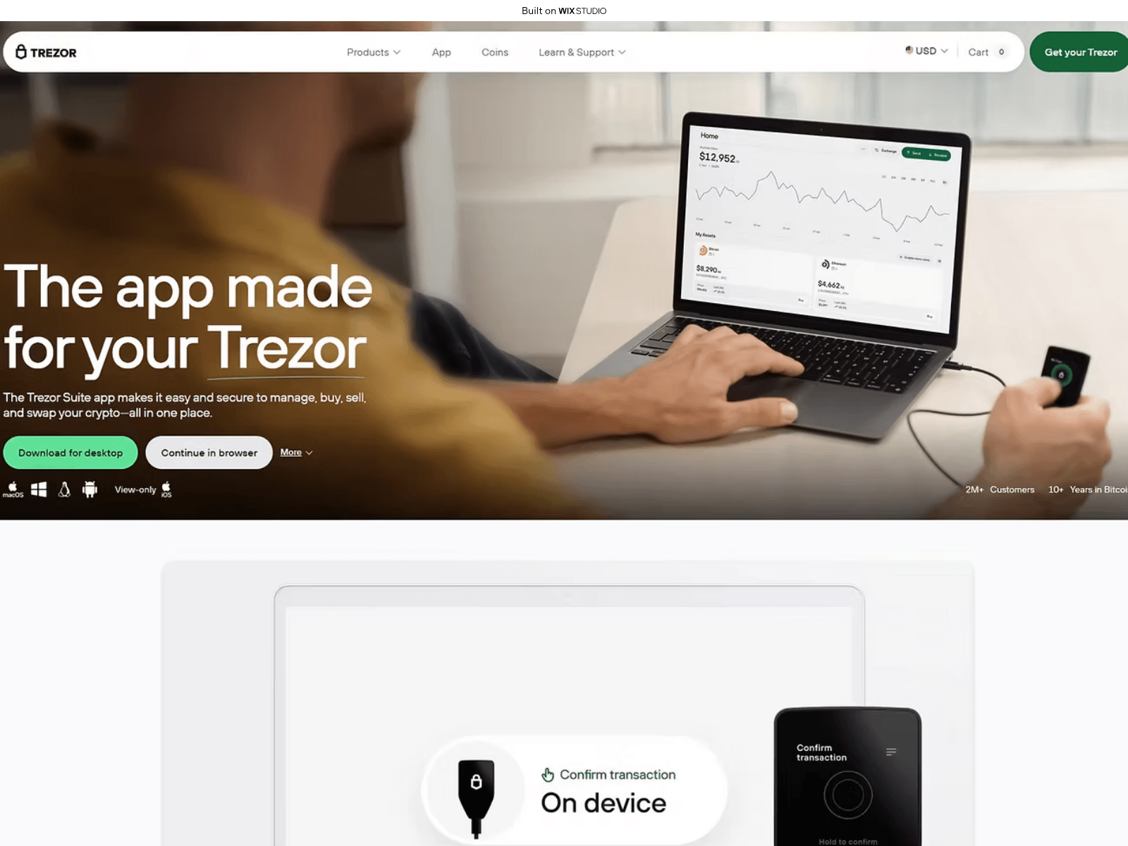 Screenshot of homepage-trexorbrige.wixstudio.com