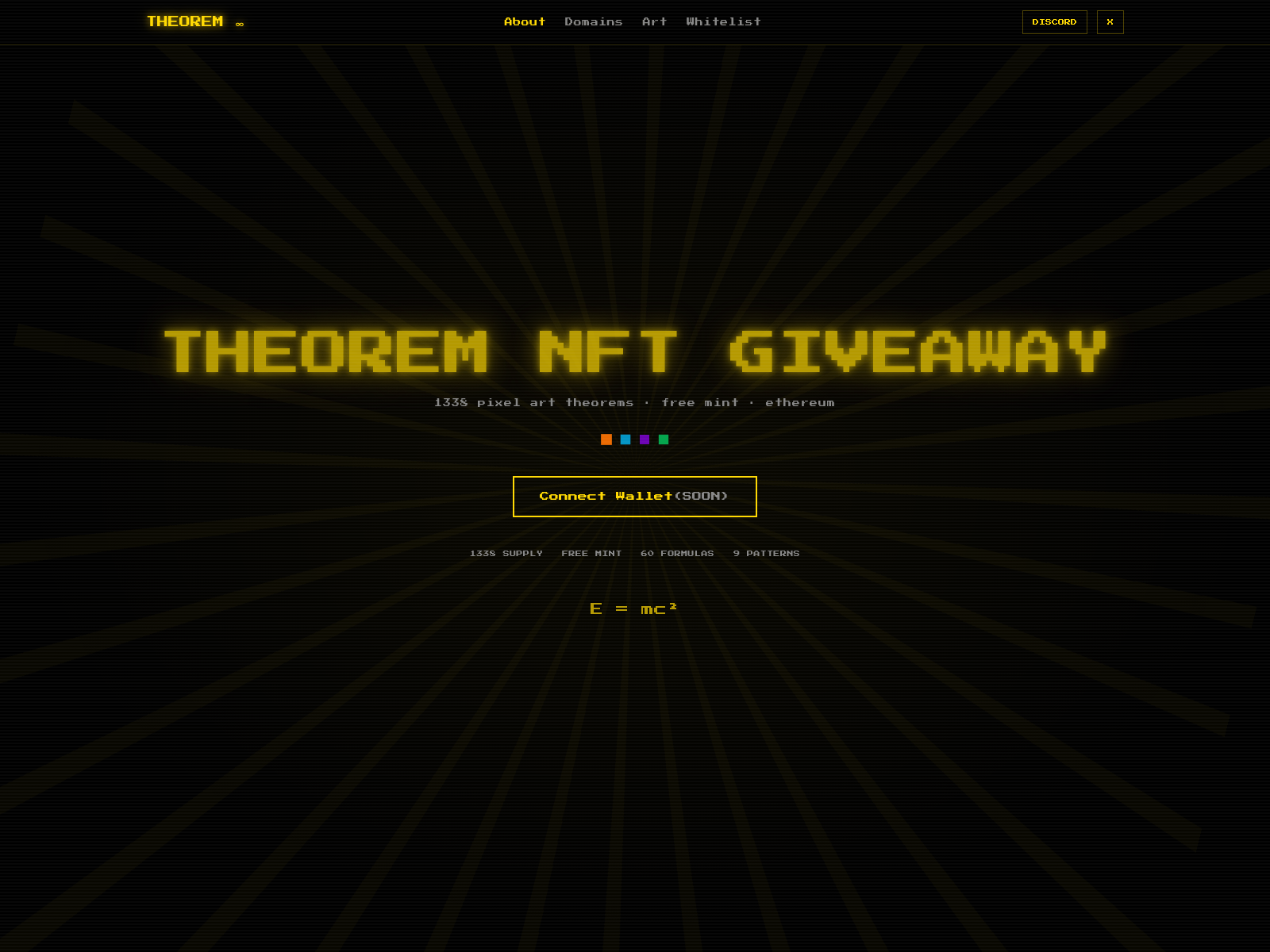 Screenshot of theorem-nft.app