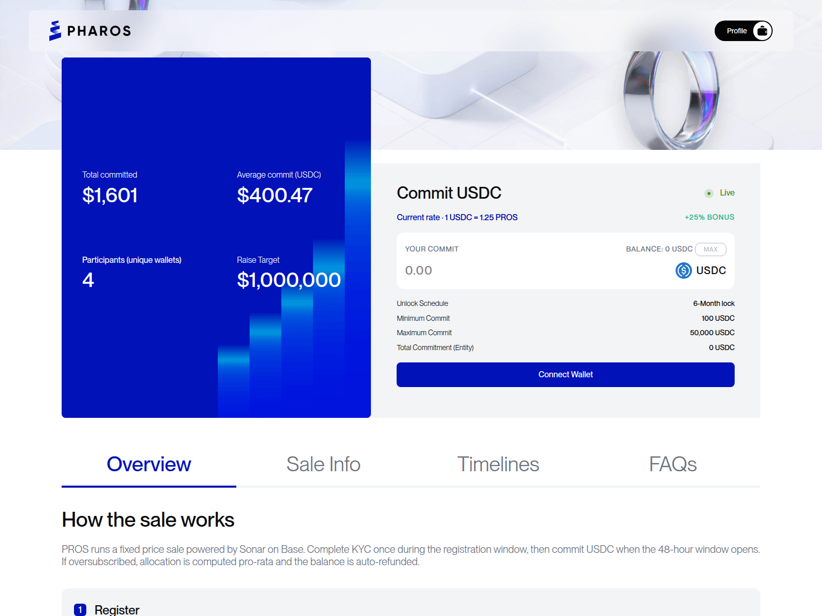 Screenshot of pharos-presale.com