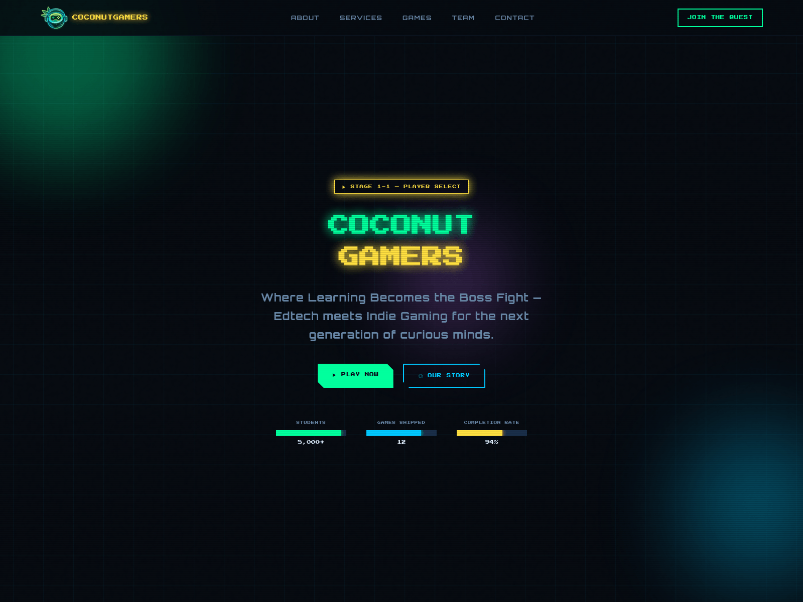 Screenshot of www.coconutgamers.fun