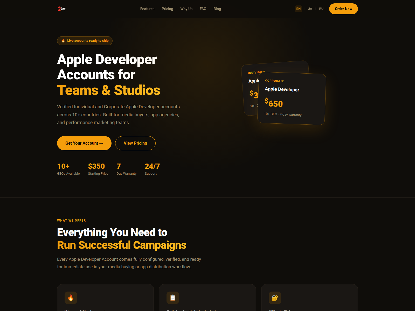 Screenshot of apple-dev.shop