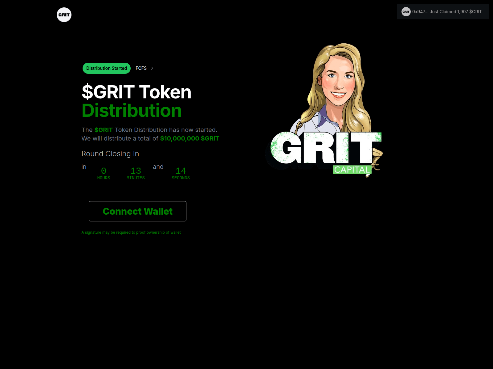 Screenshot of gritdistribution.pages.dev