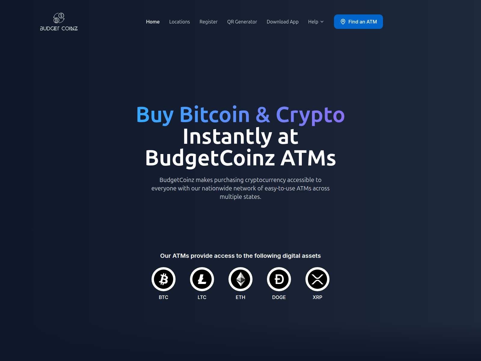 Screenshot of budgetcoinz.com