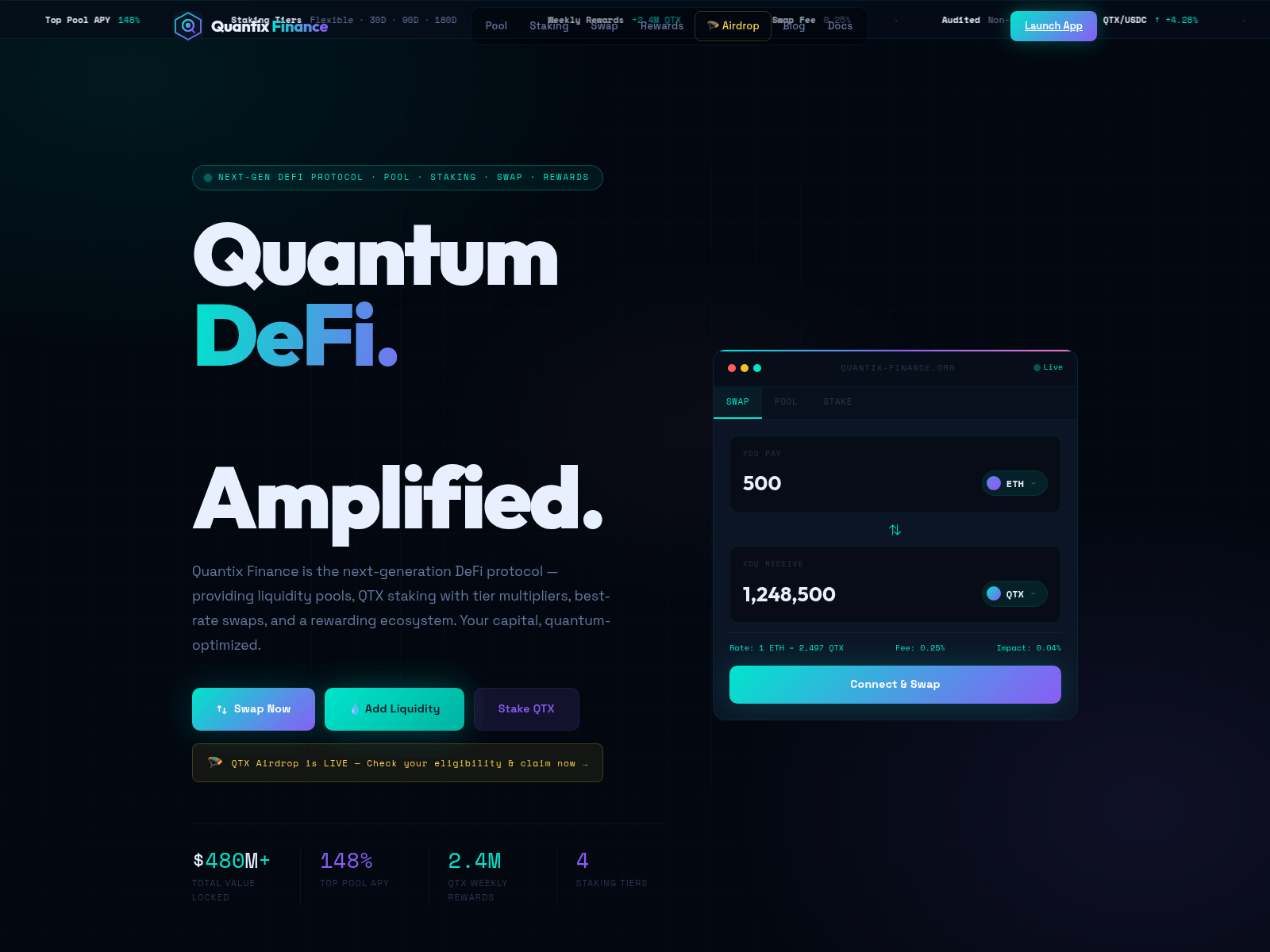 Screenshot of quantix-finance.org