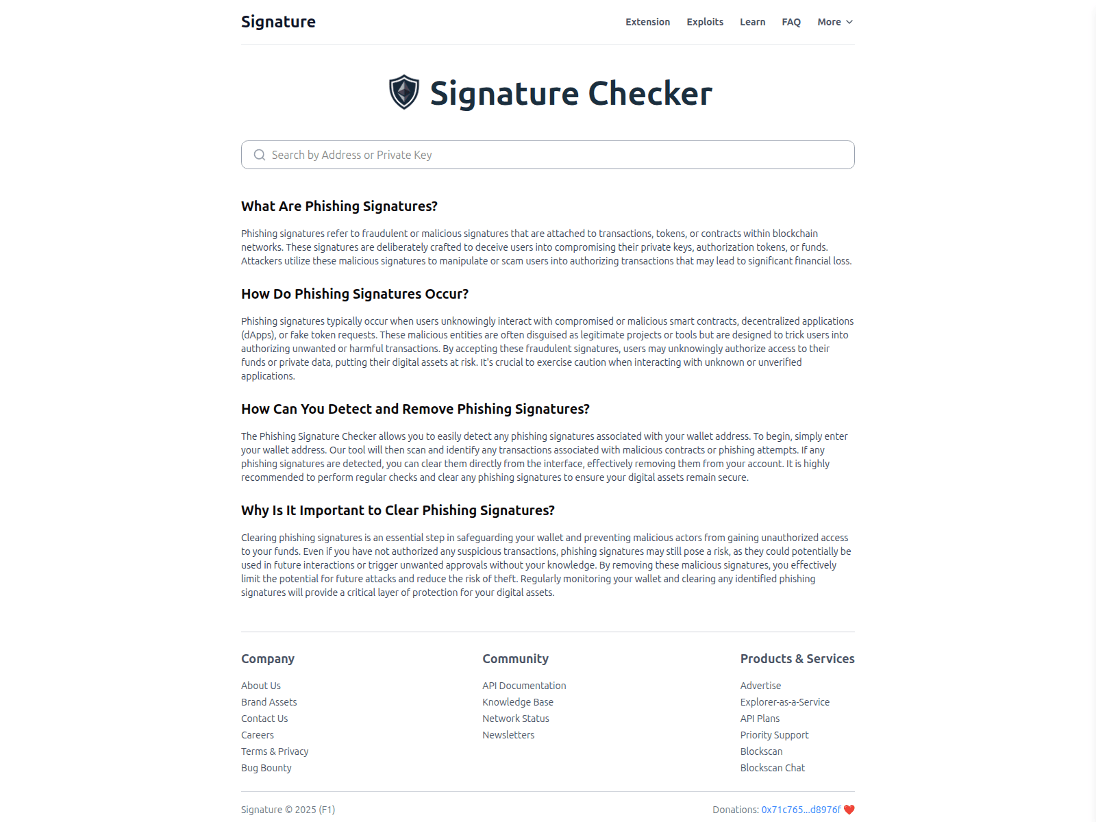 Screenshot of scansignatures.com