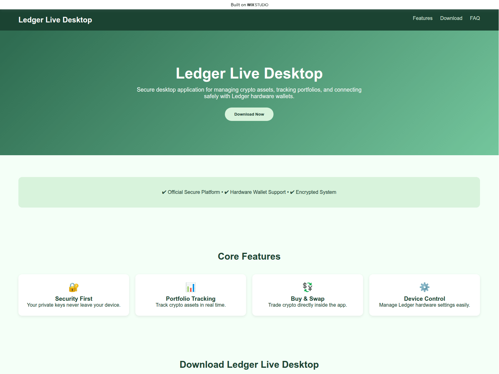Screenshot of center-desktop.wixstudio.com