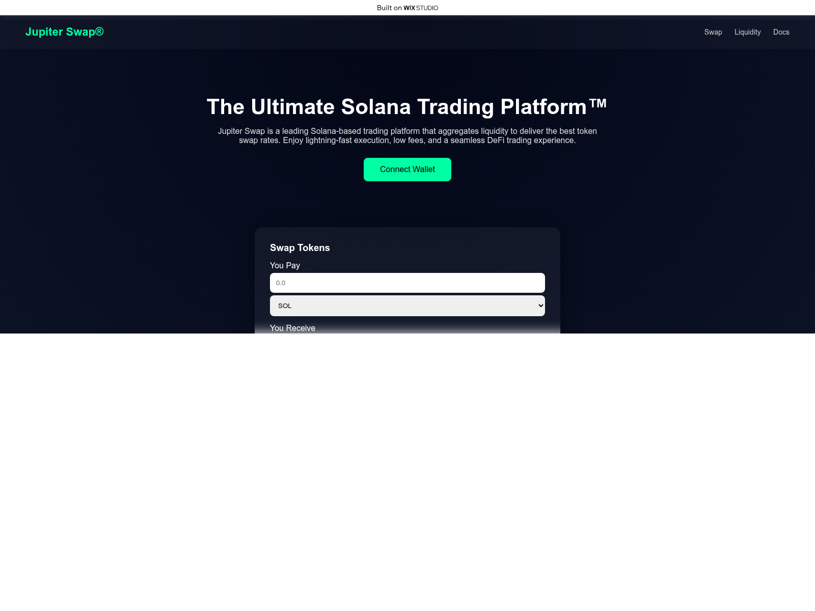 Screenshot of home-juppitter.wixstudio.com