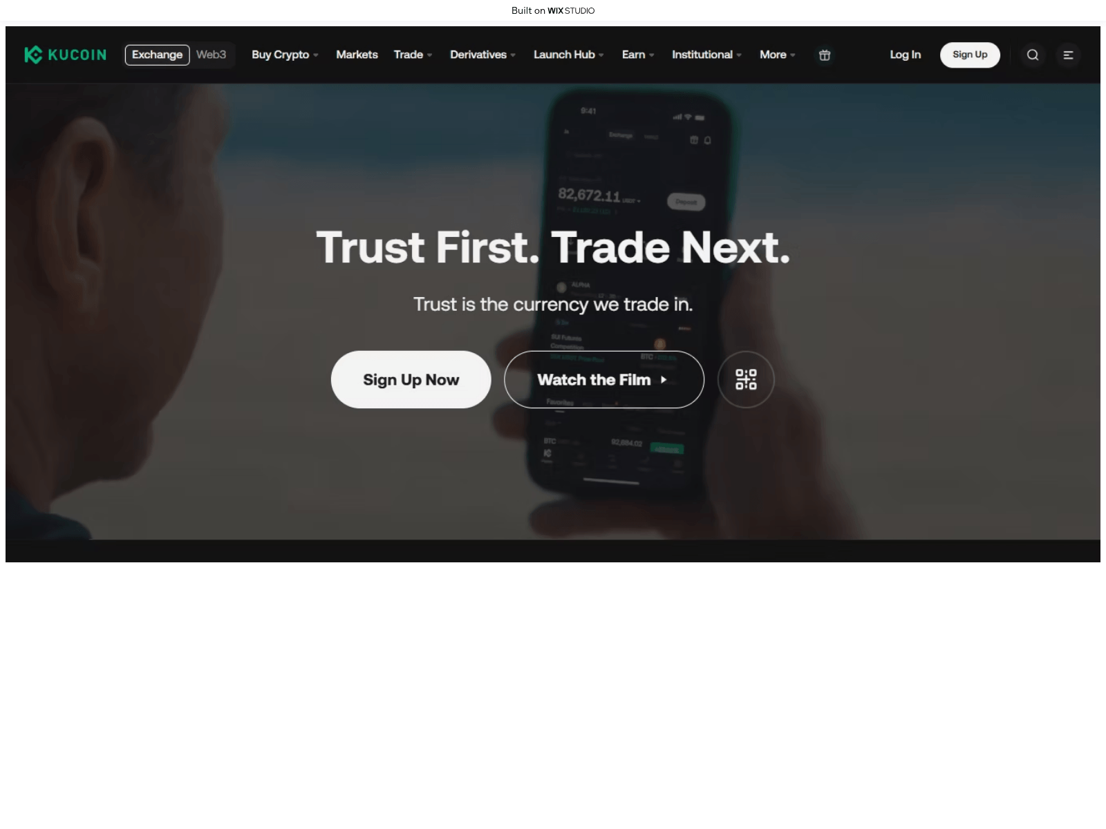 Screenshot of nav-cucoin.wixstudio.com