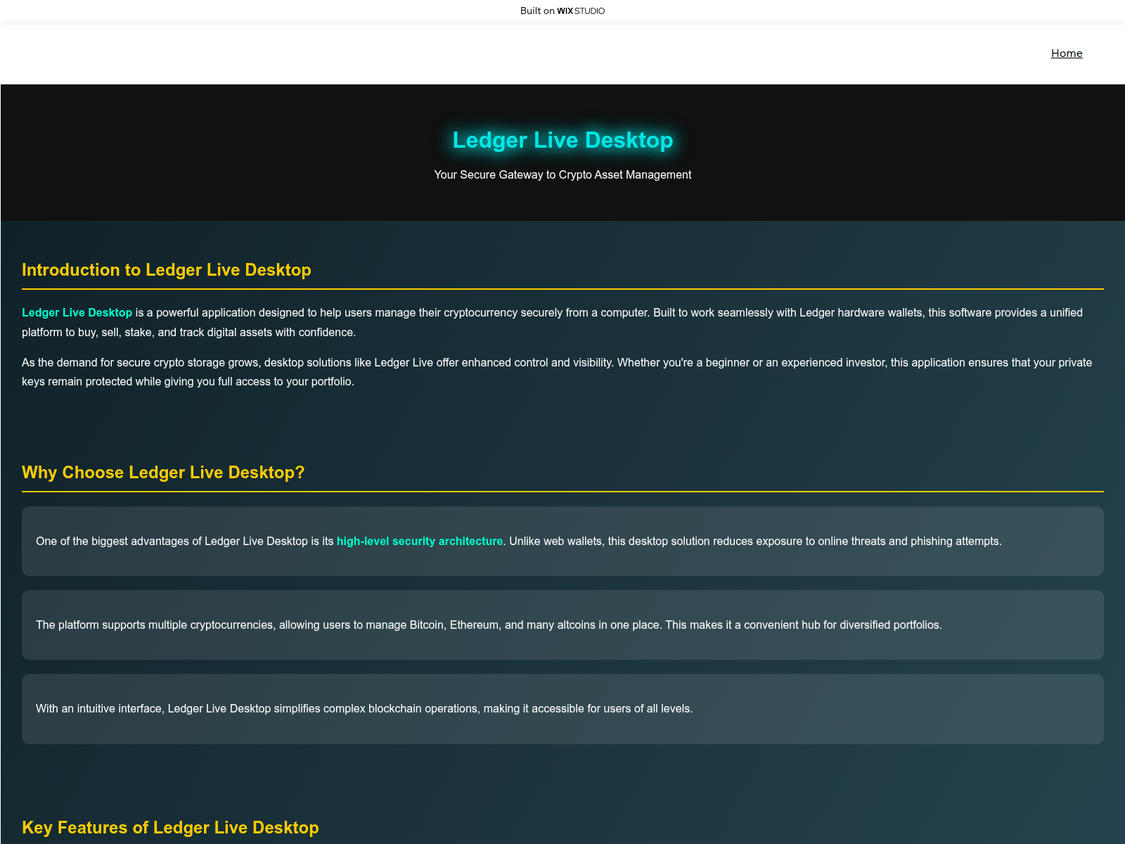 Screenshot of get-live-desktop.wixstudio.com