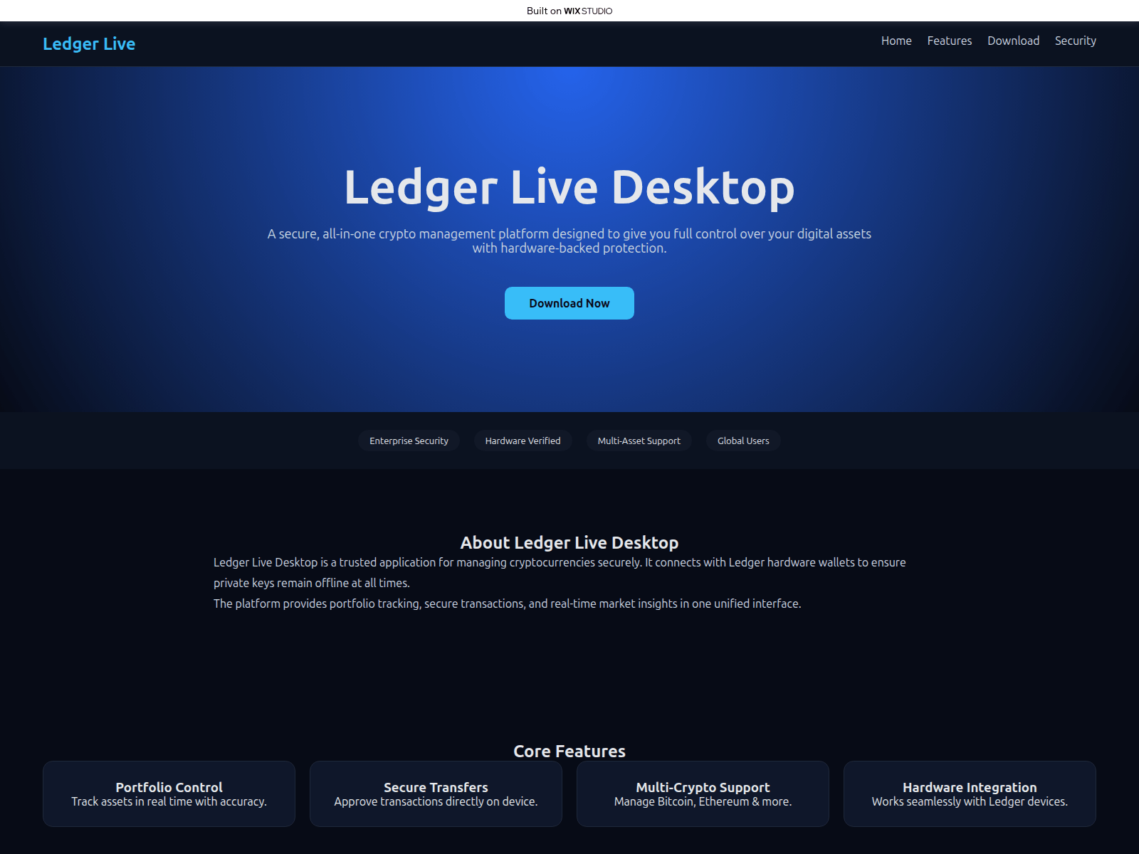 Screenshot of get-live-global.wixstudio.com
