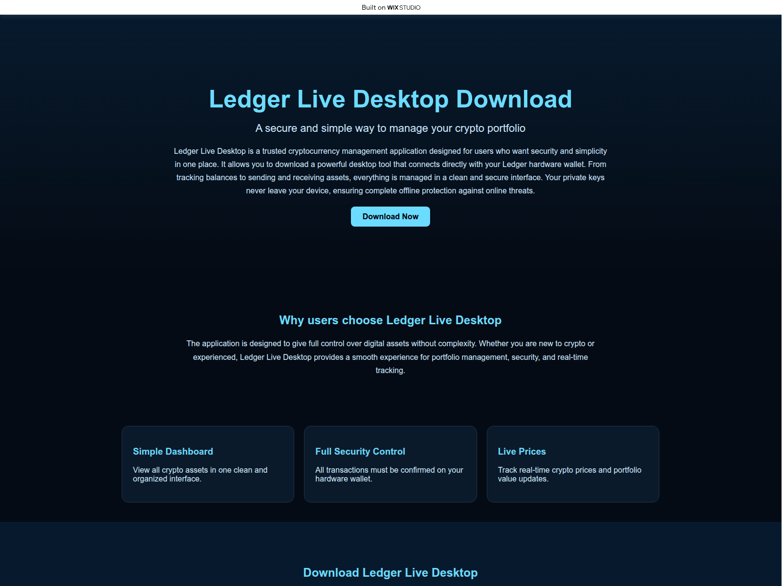 Screenshot of scroll-desktop.wixstudio.com
