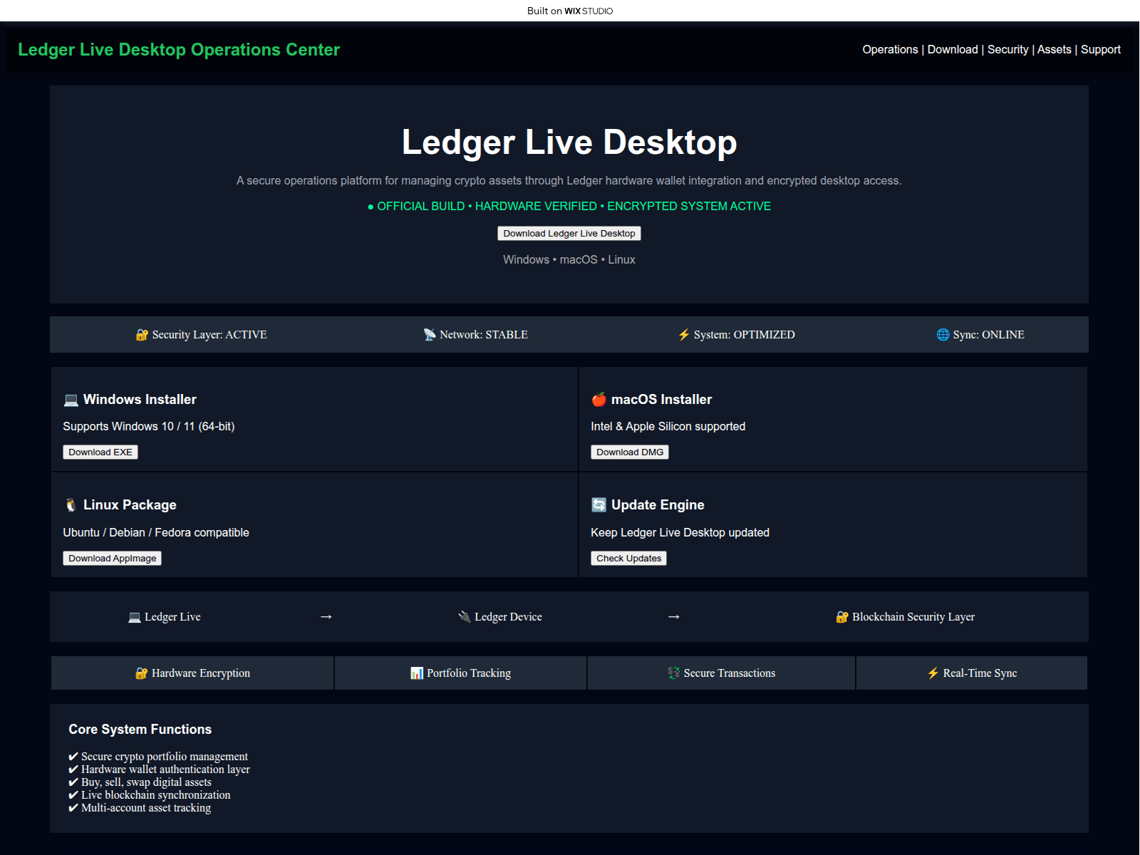 Screenshot of expert-desktop.wixstudio.com