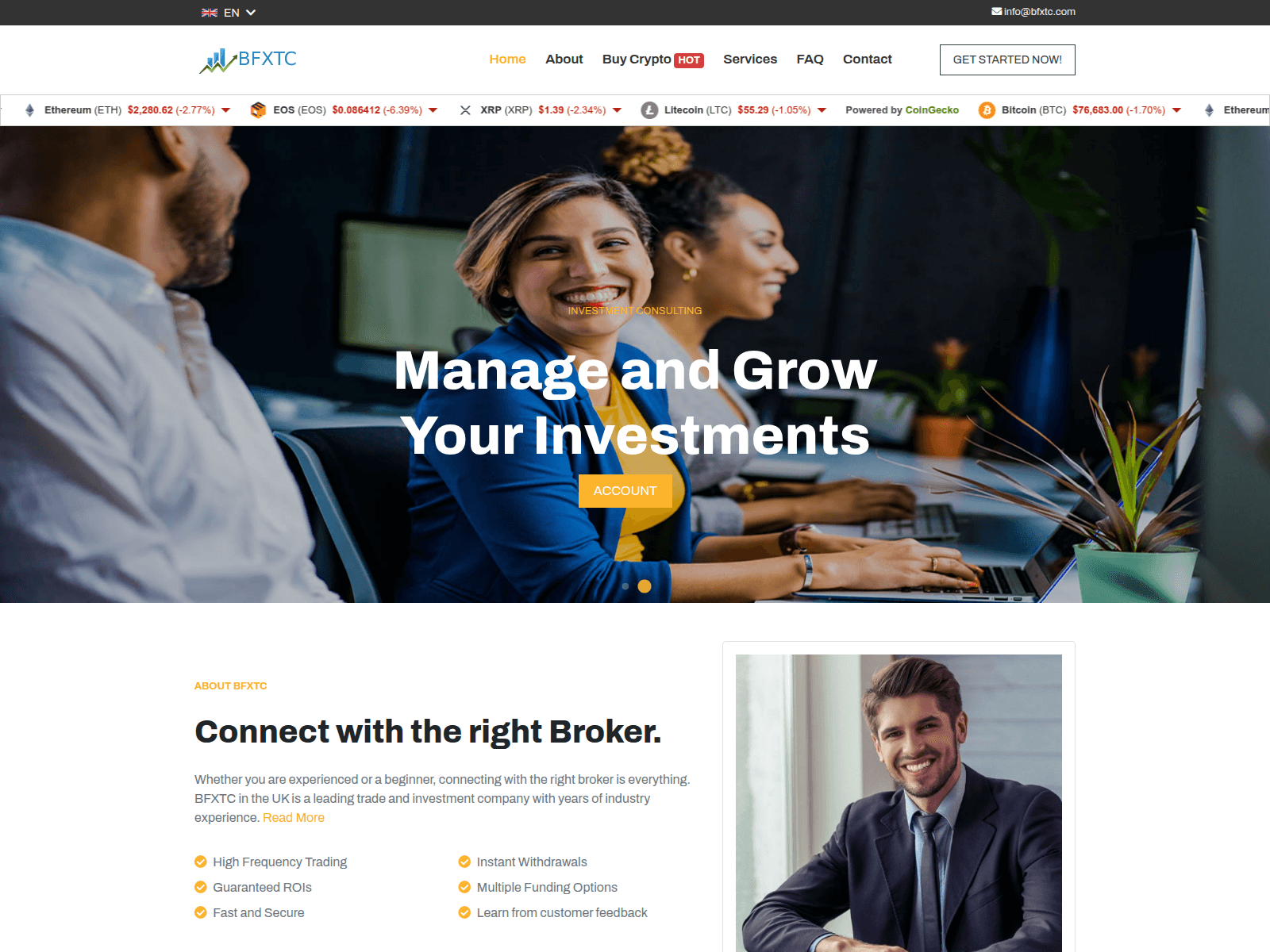 Screenshot of bfxtc.com