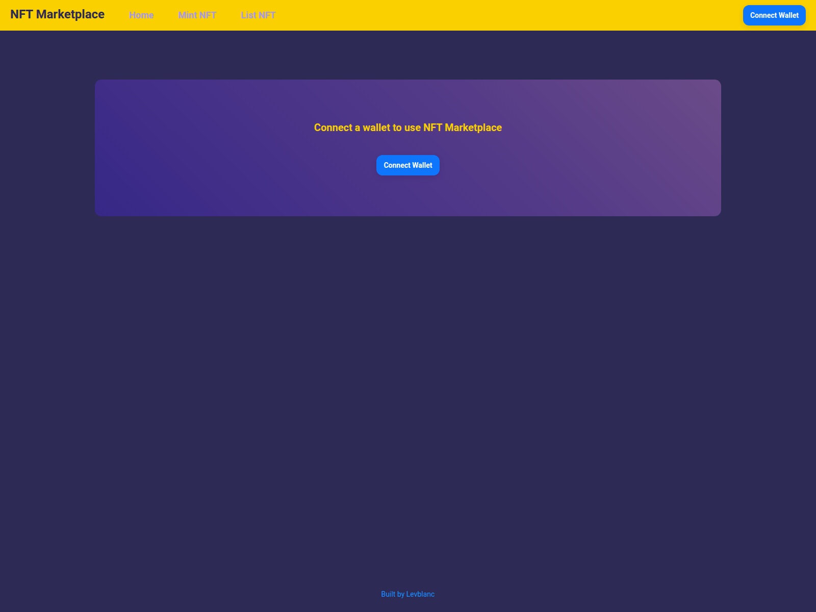 Screenshot of web3-nft-marketplace-lime.vercel.app