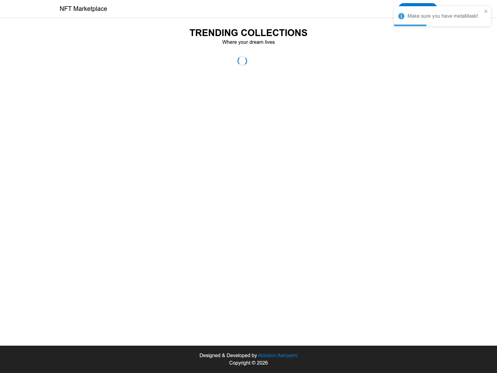 Screenshot of nfts-marketplace.vercel.app