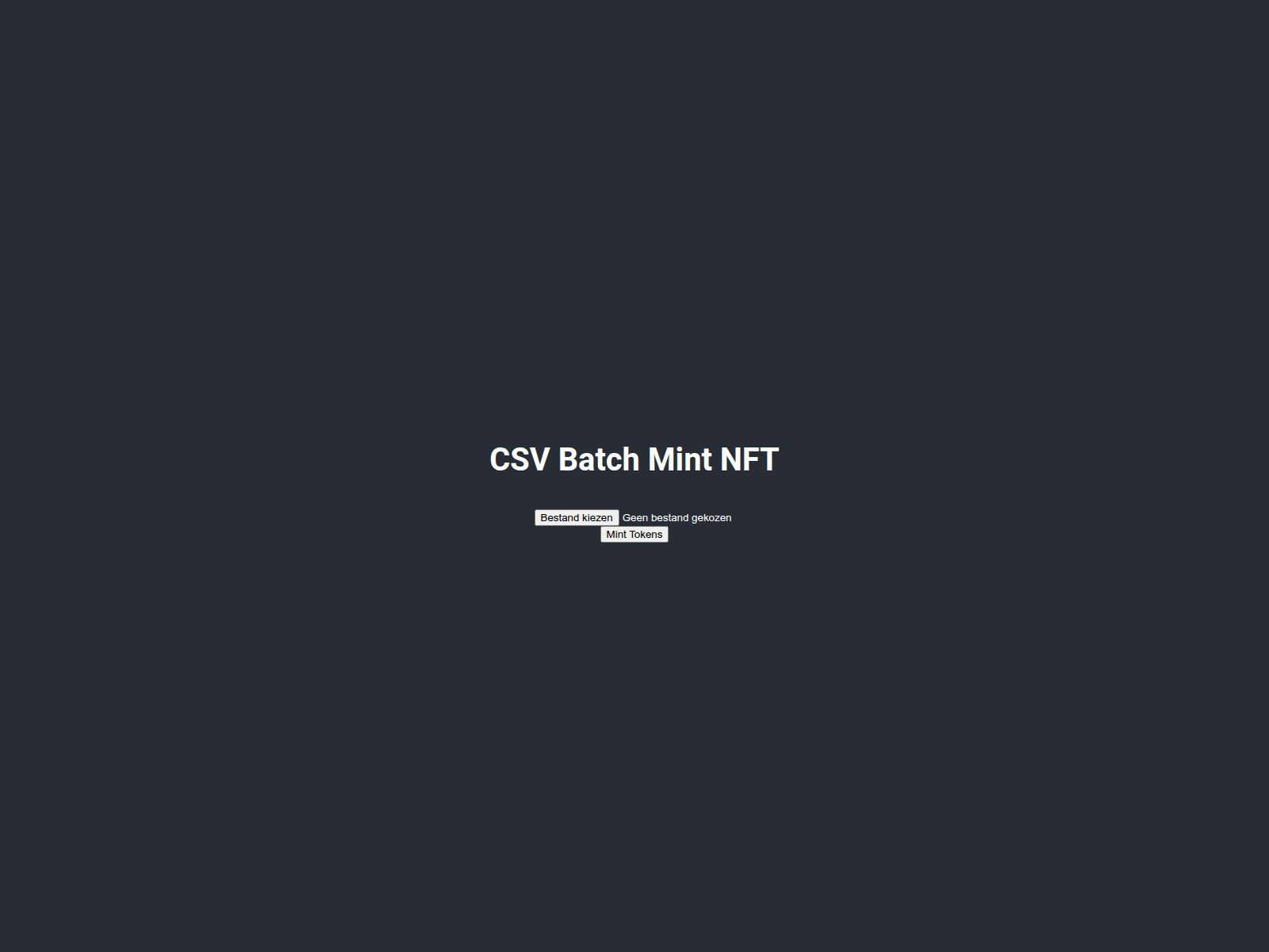Screenshot of bulkmint-nft.vercel.app
