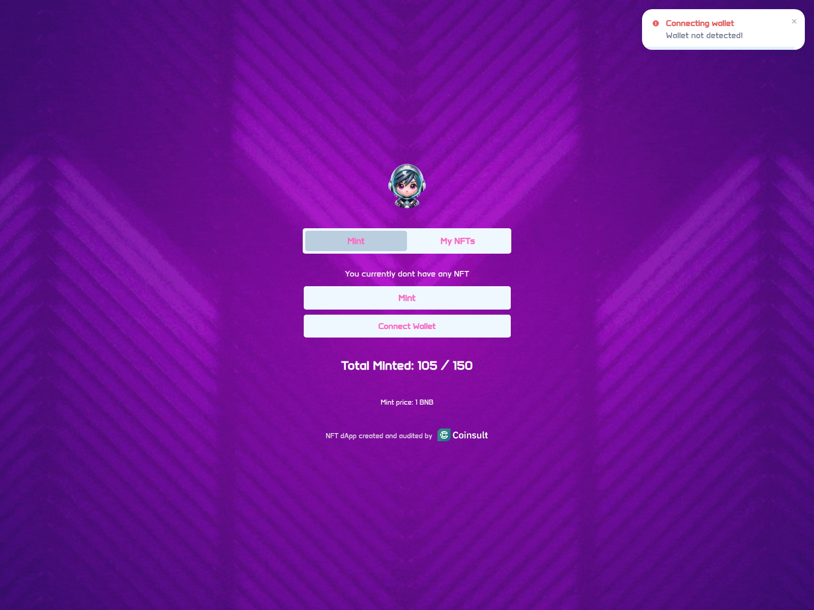 Screenshot of sora-nft.vercel.app