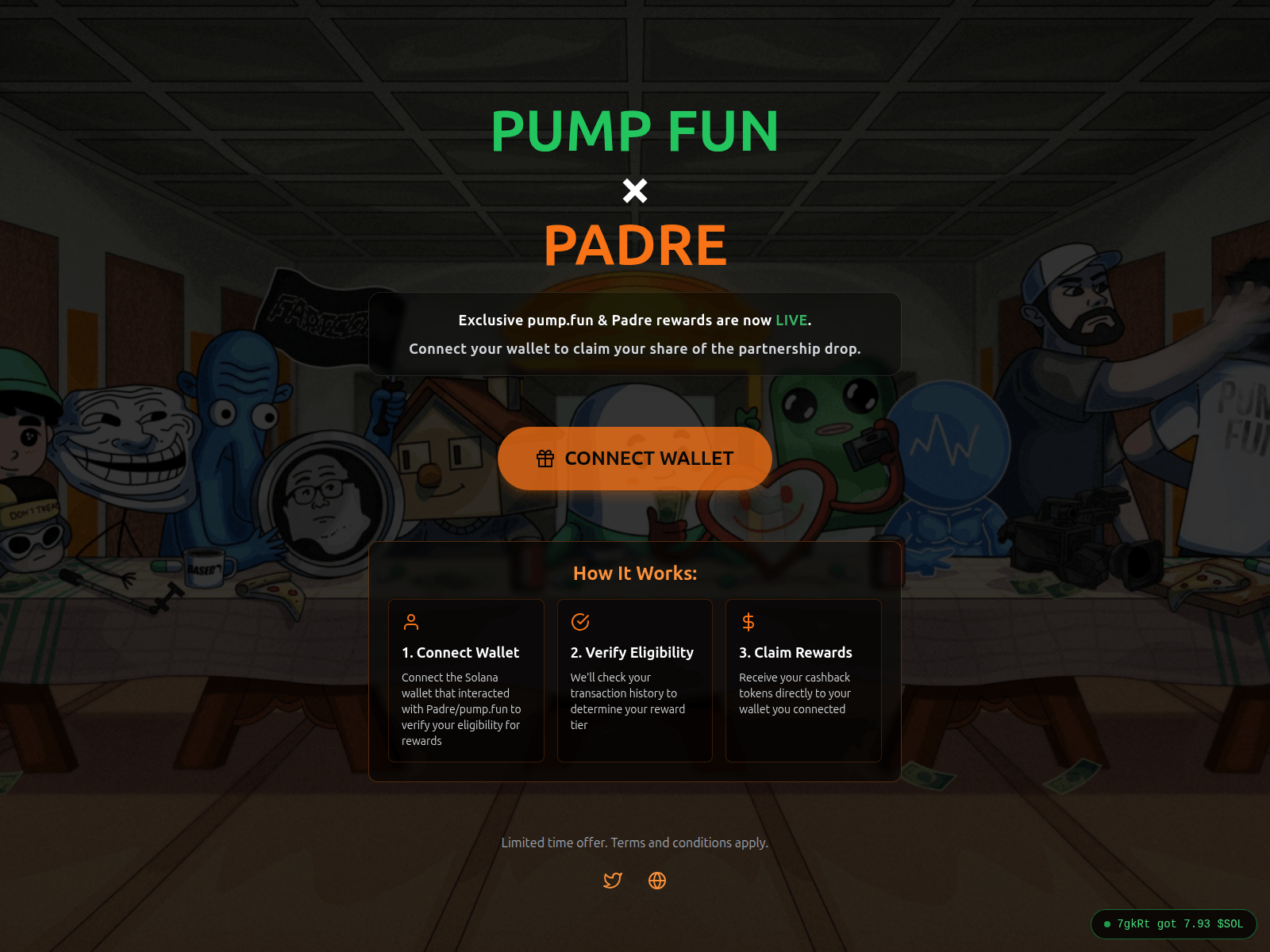 Screenshot of ecosystem-pump.fun