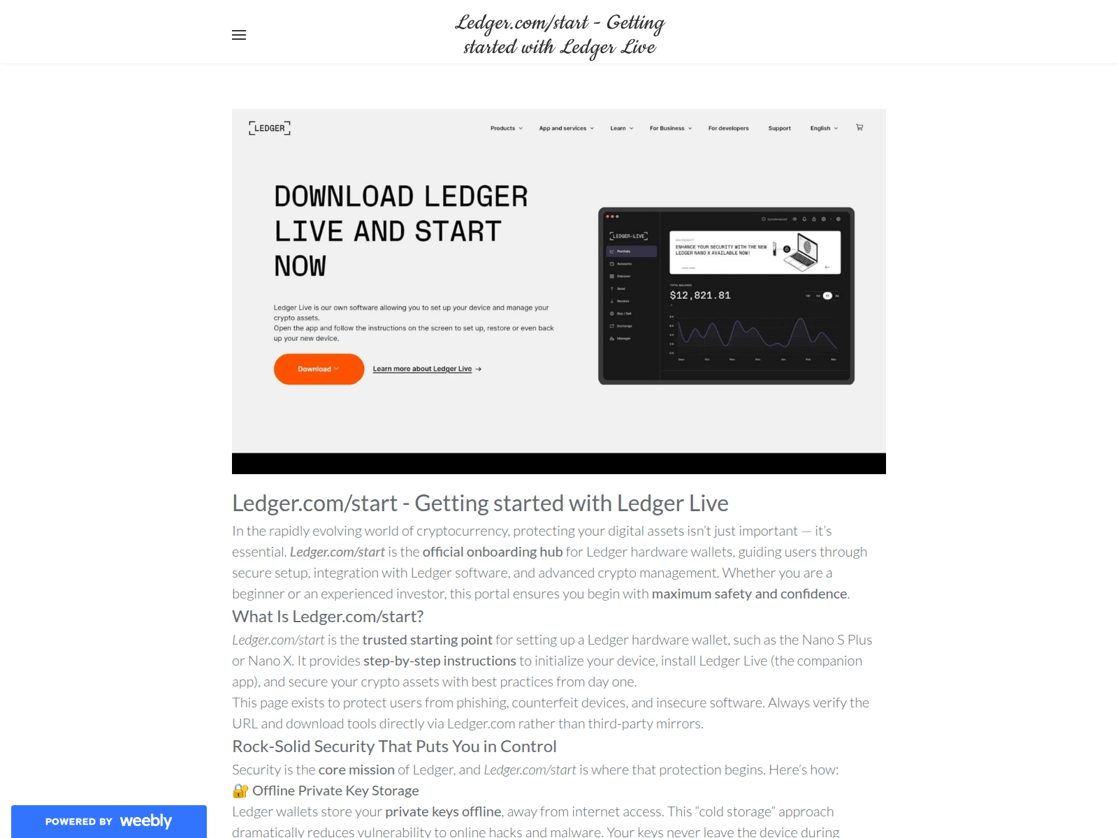 Screenshot of ladgeercomstart.weebly.com