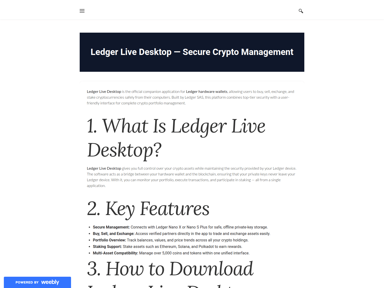 Screenshot of guide-desktop-live-ledgr.weebly.com
