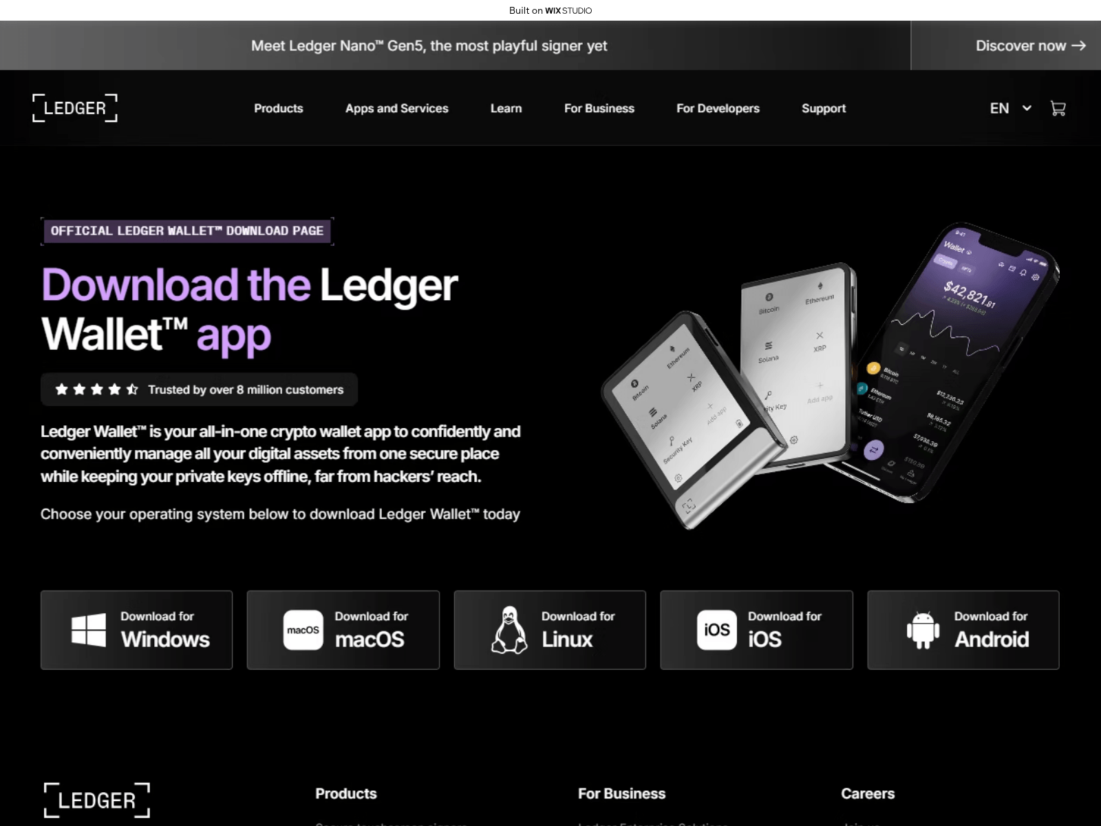 Screenshot of live-ledged.wixstudio.com