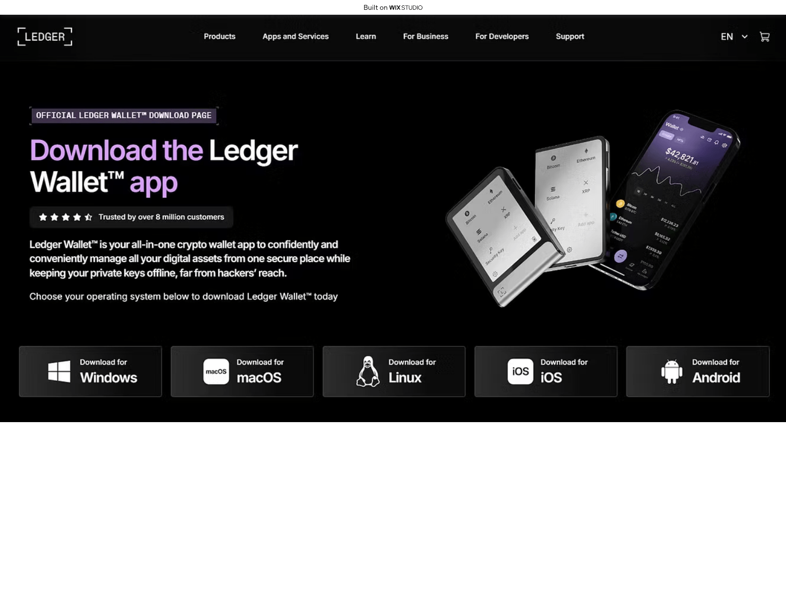 Screenshot of startlive-device.wixstudio.com