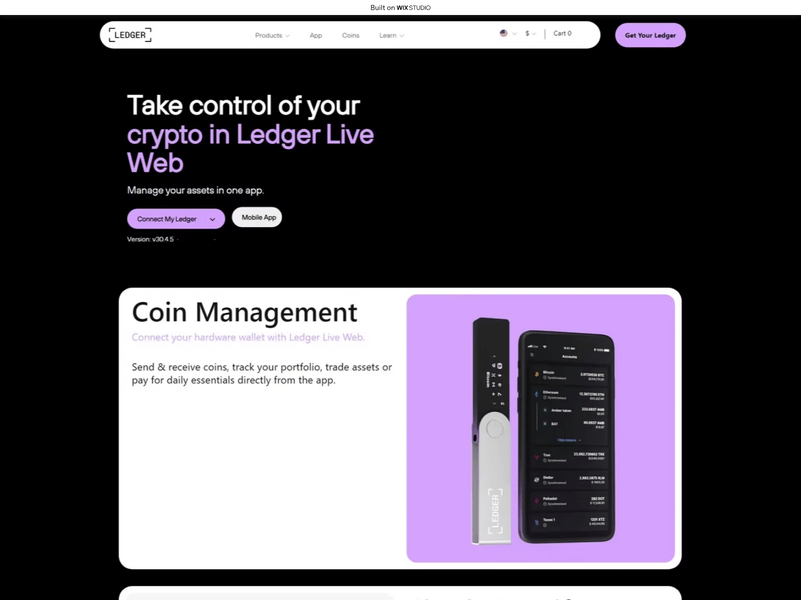 Screenshot of globalledgr.wixstudio.com
