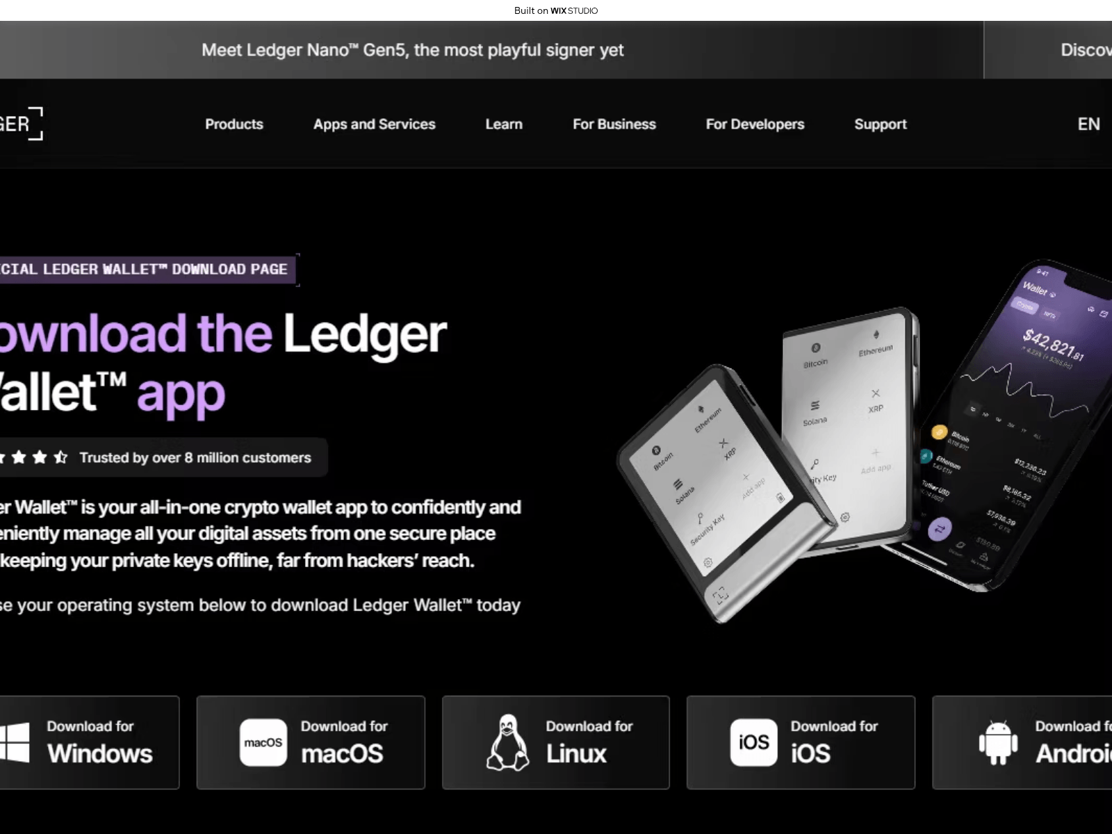 Screenshot of ledgrerrstart.wixstudio.com