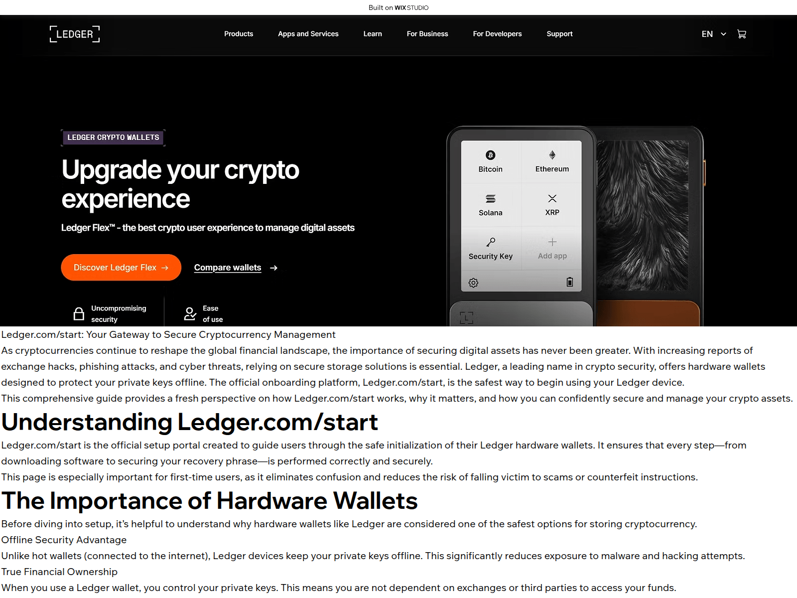 Screenshot of leadgrcomstart.wixstudio.com