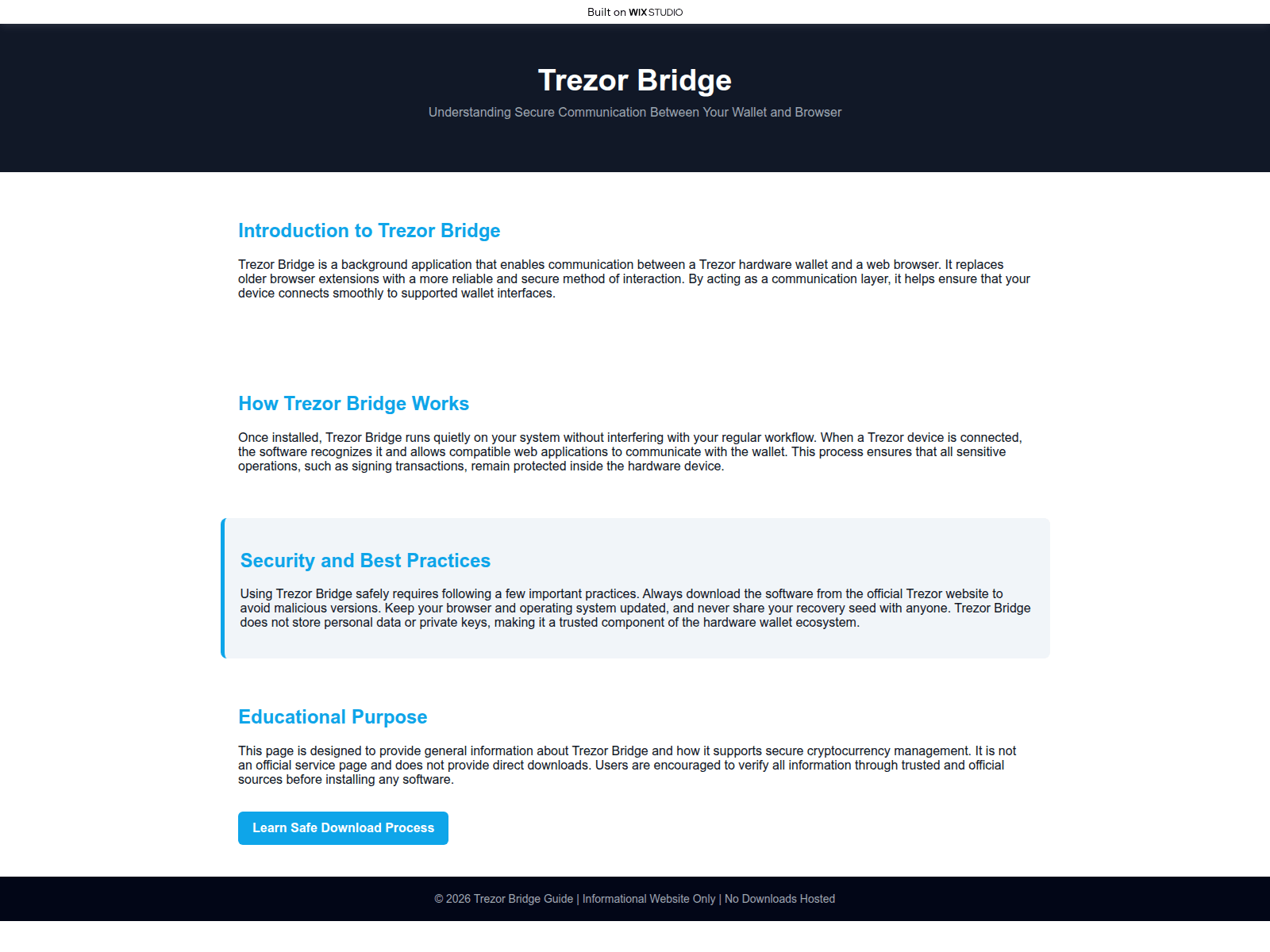 Screenshot of read-bridge.wixstudio.com
