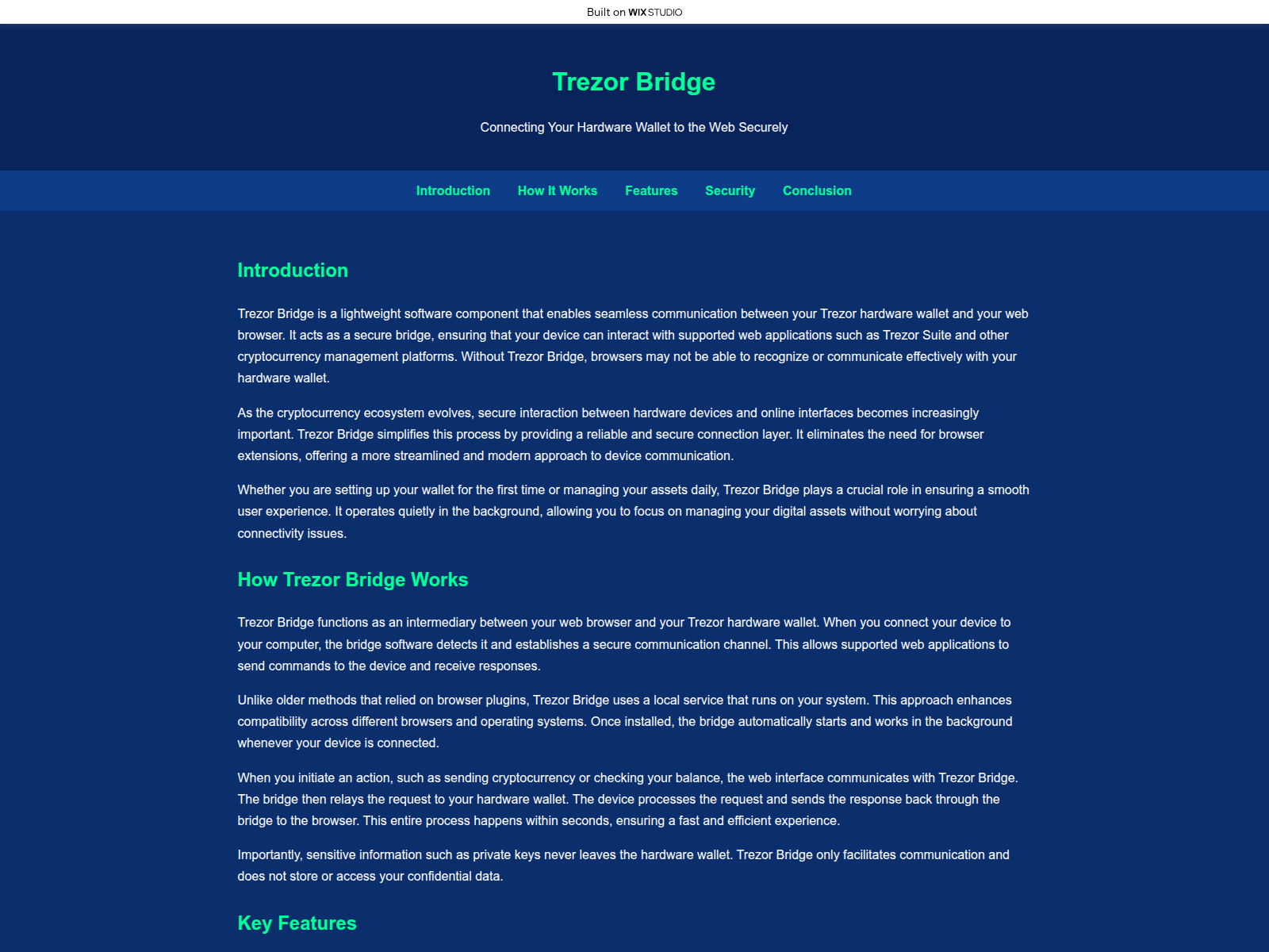 Screenshot of asset-bridge.wixstudio.com